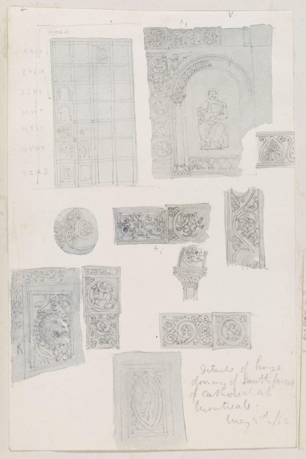 Drawing, Richard Phené Spiers, 3rd May 1864