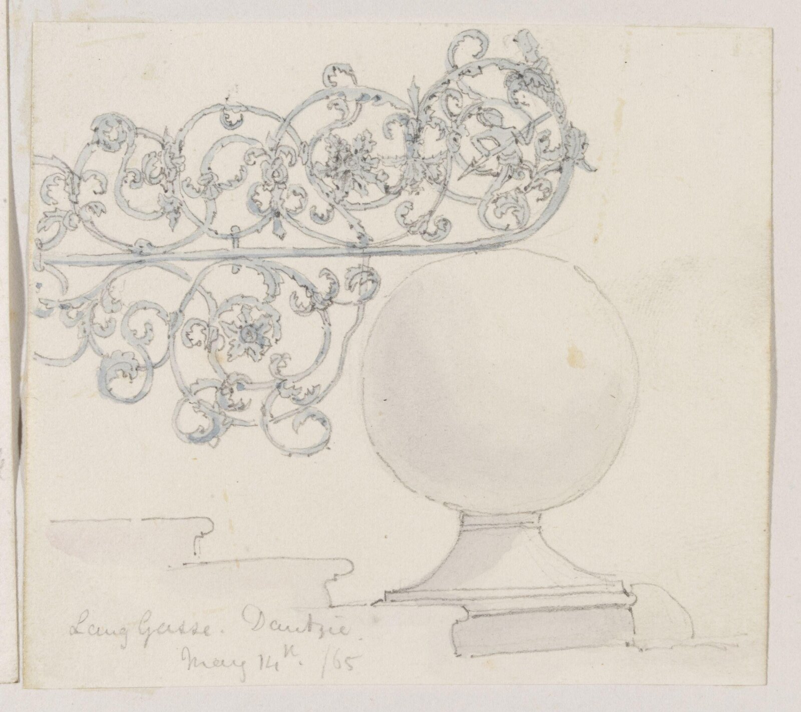 Drawing, Richard Phené Spiers, 14th May 1865