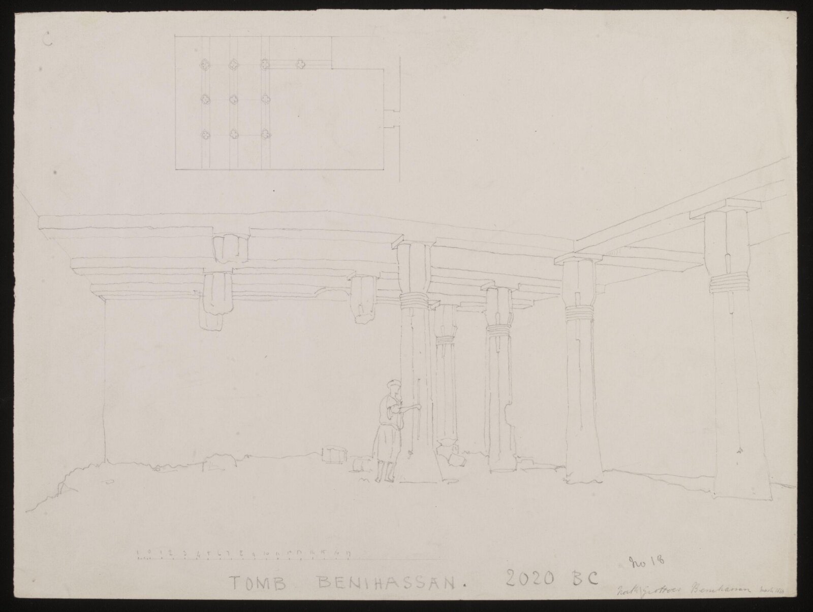 Drawing, Richard Phené Spiers, March 1866