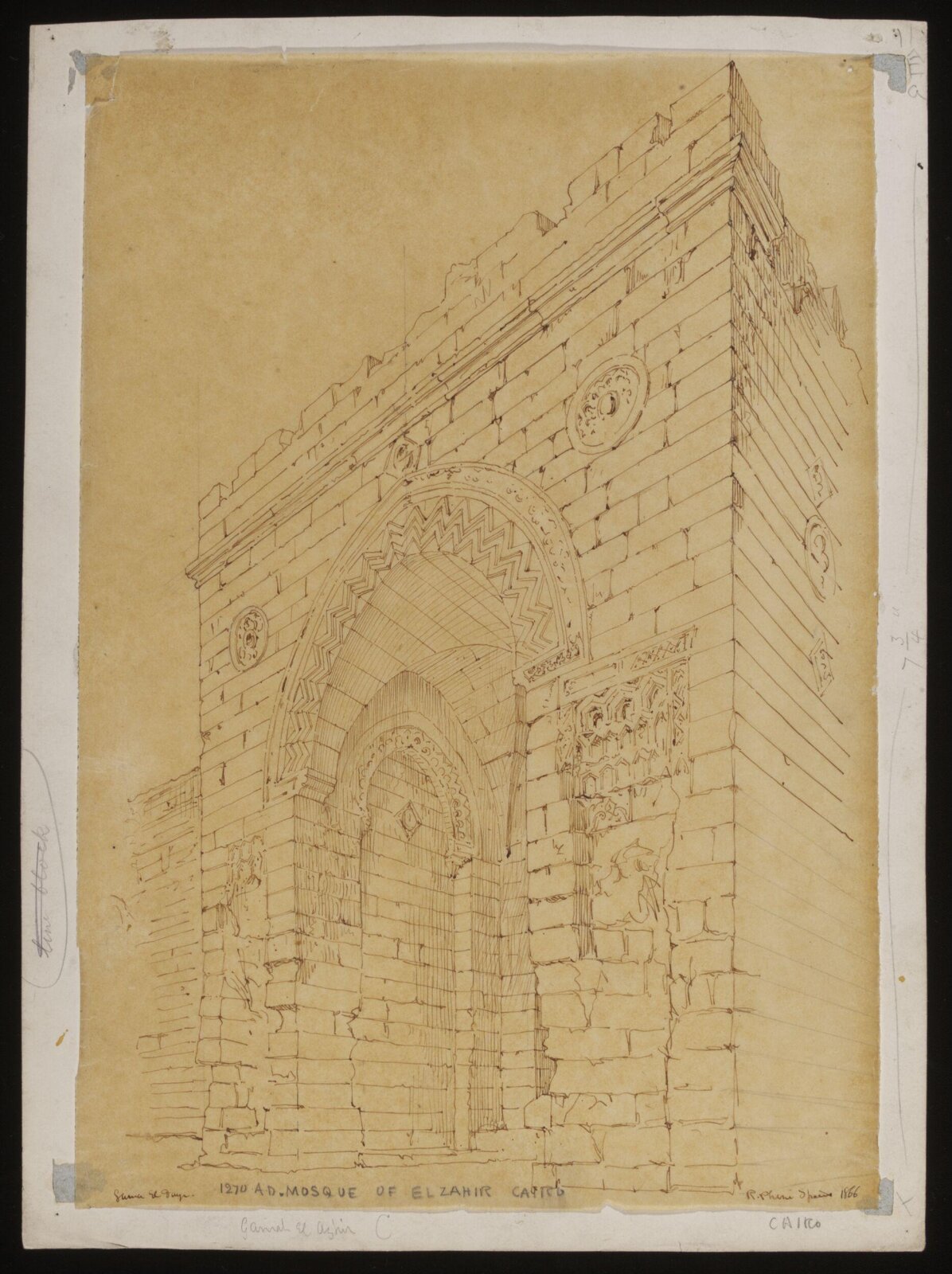 Drawing, Richard Phené Spiers, 1866