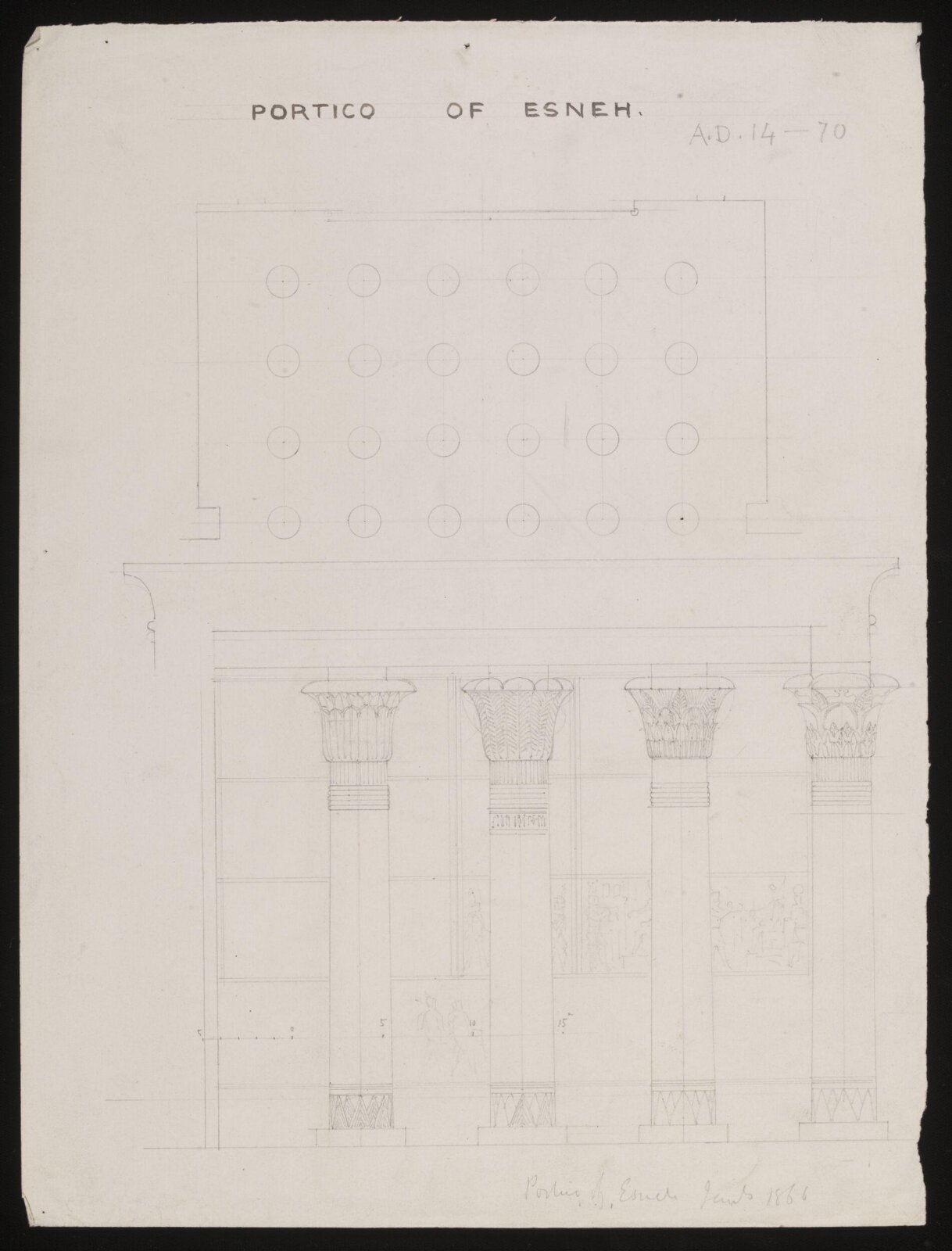 Drawing, Richard Phené Spiers, 1866