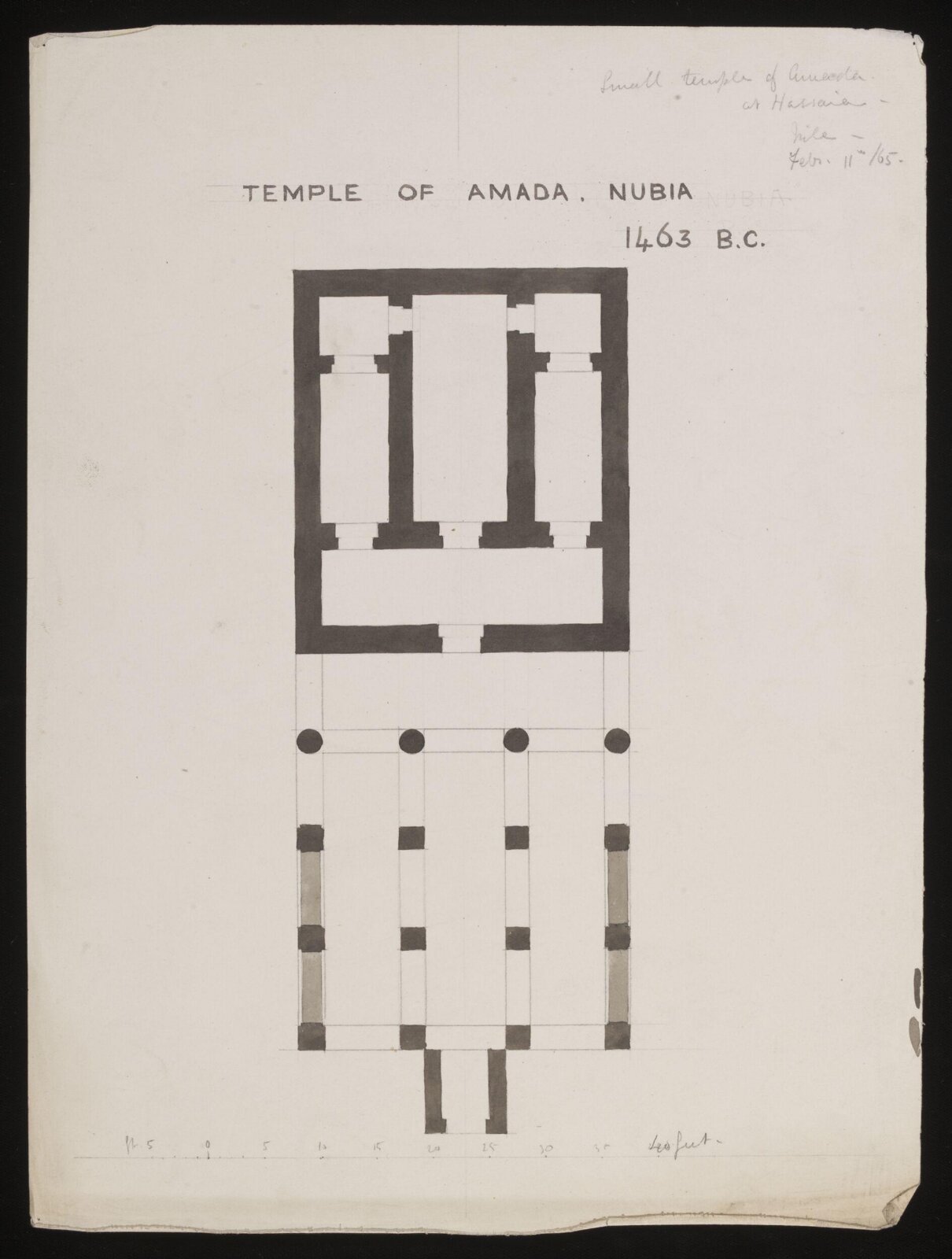Drawing, Richard Phené Spiers, Feb 11th 1965
