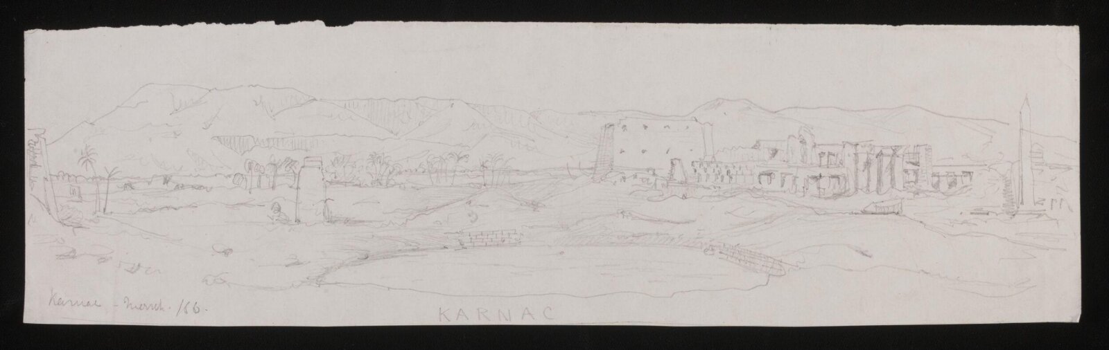 Drawing, Richard Phené Spiers, March 1866