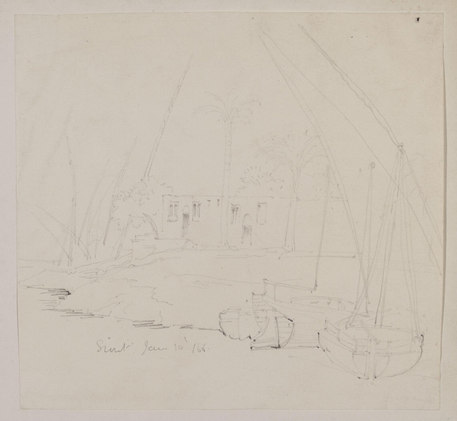 Drawing, Richard Phené Spiers, 1866
