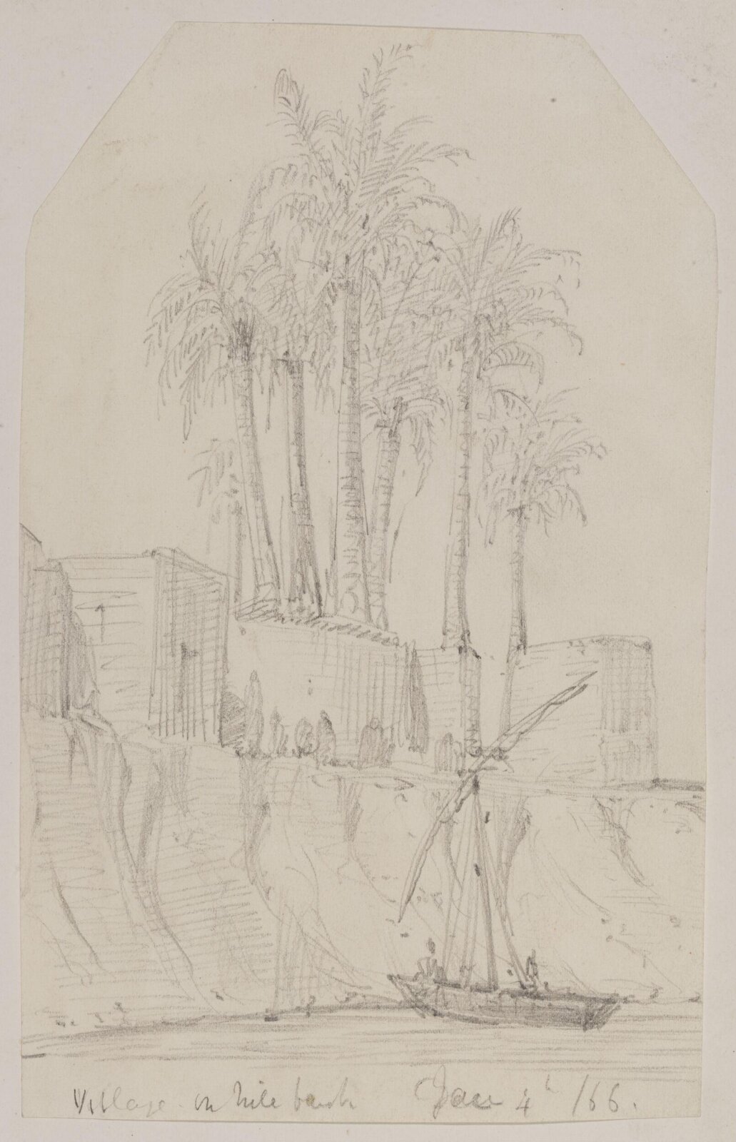 Drawing, Richard Phené Spiers, Jan 4th 1866