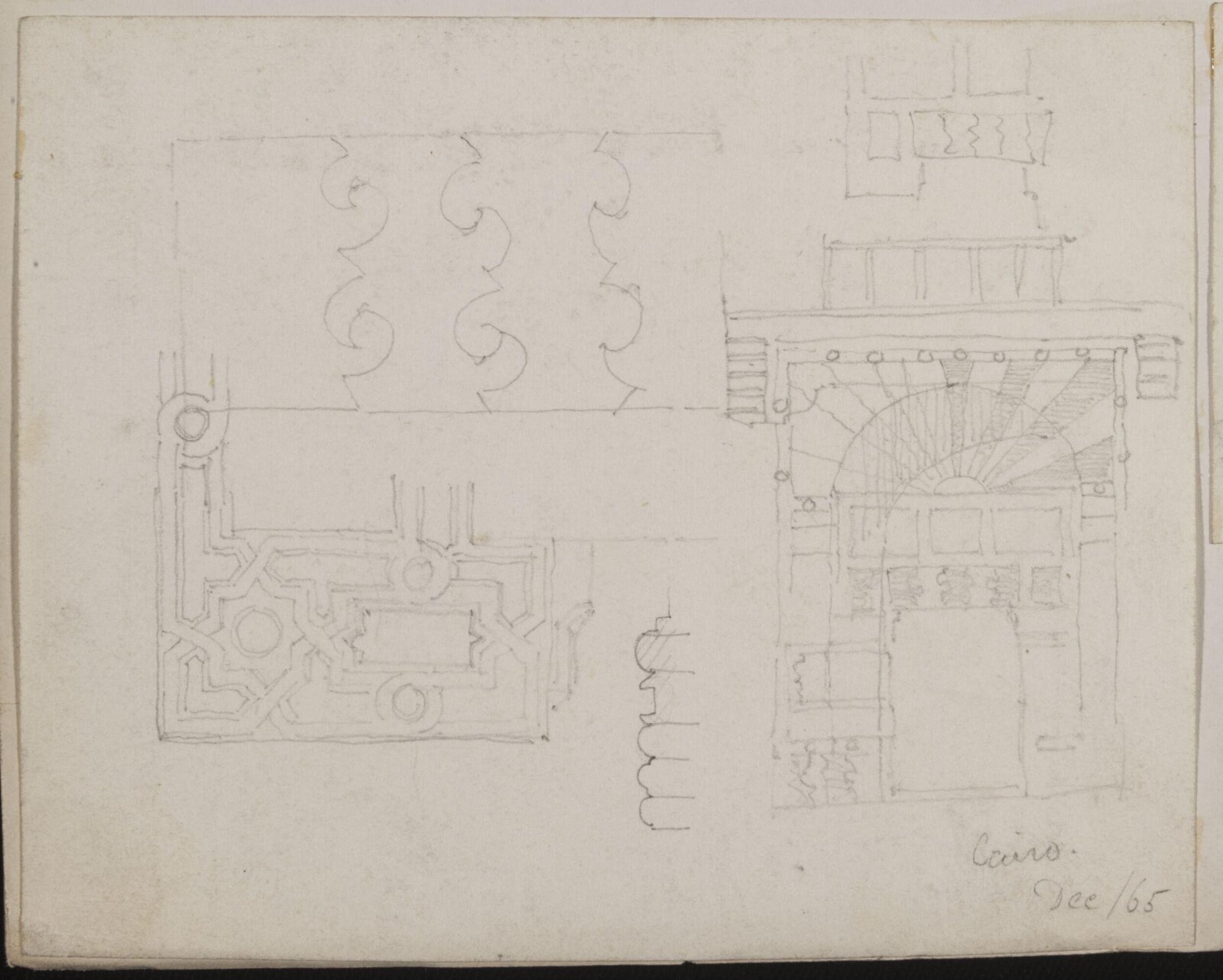 Drawing, Richard Phené Spiers, Dec 1865