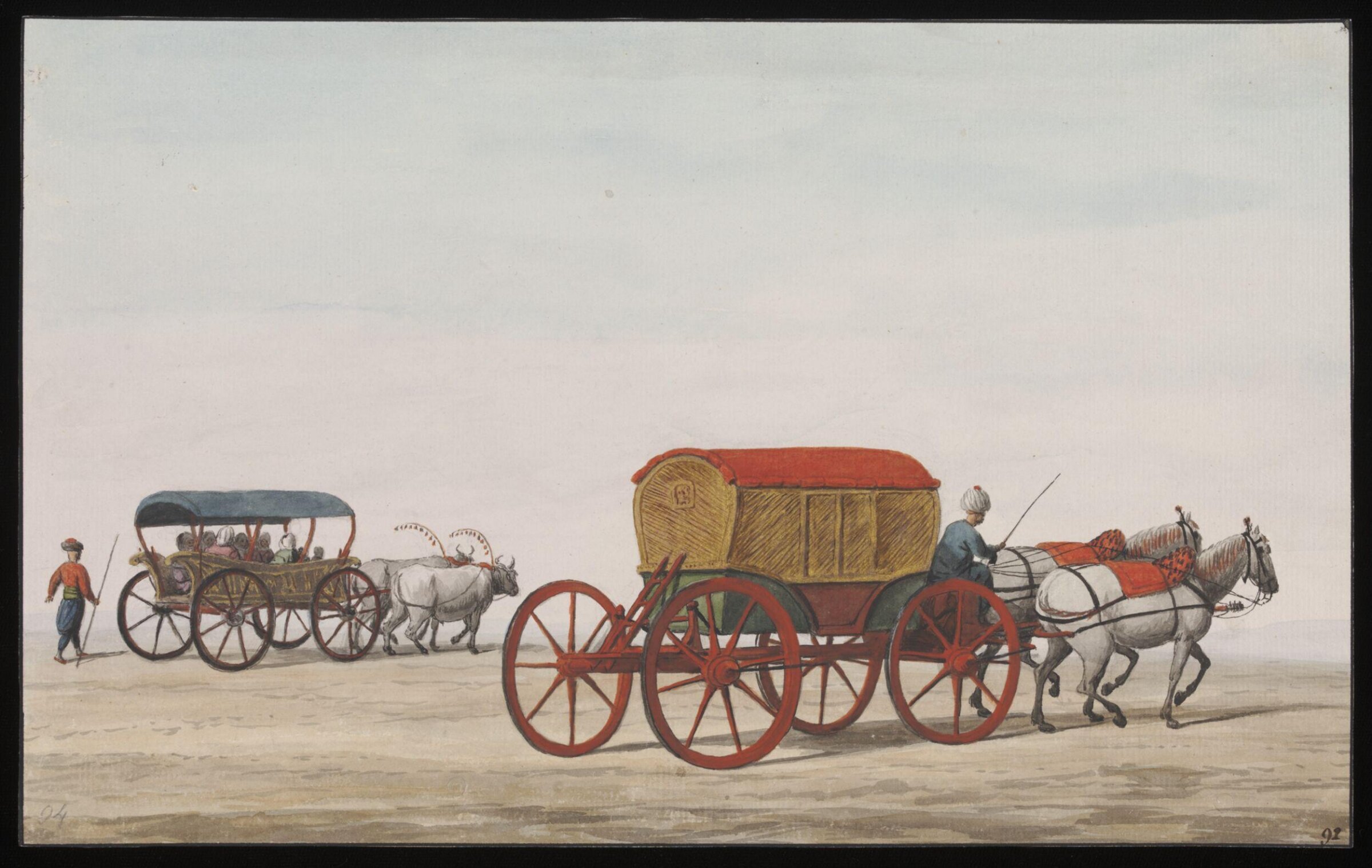 Arabas, or carriages, about 1809
