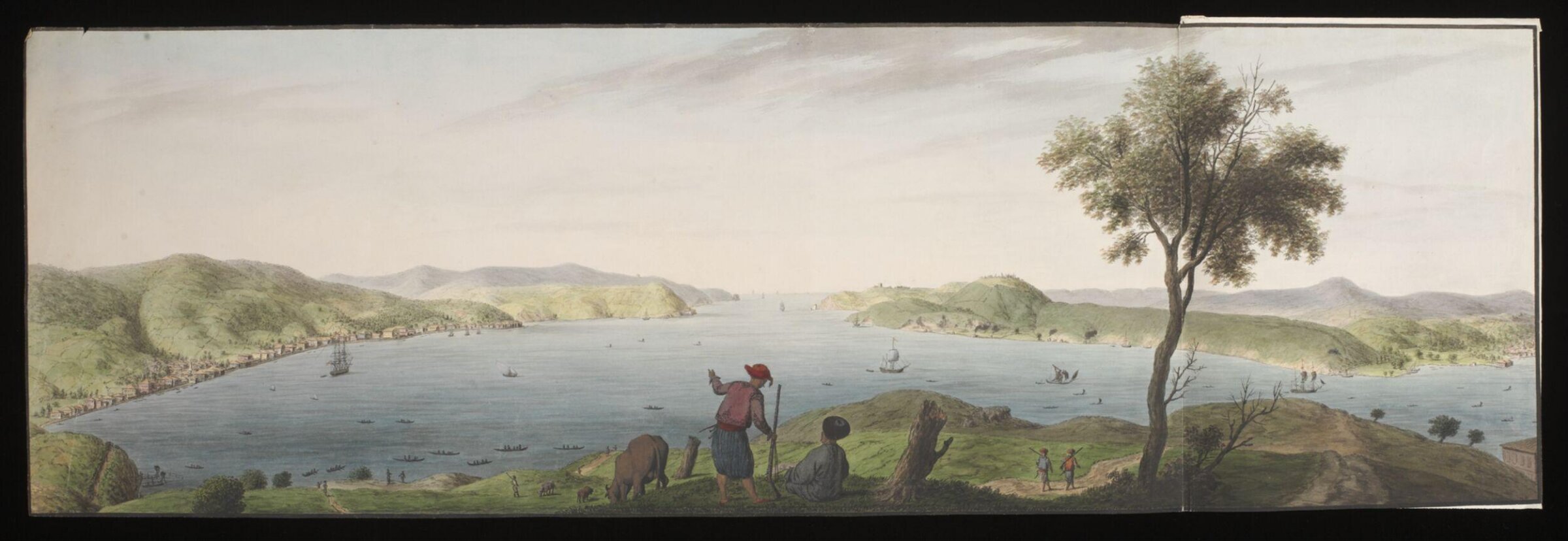 View of the Bosphorus, looking towards the Black Sea, about 1809