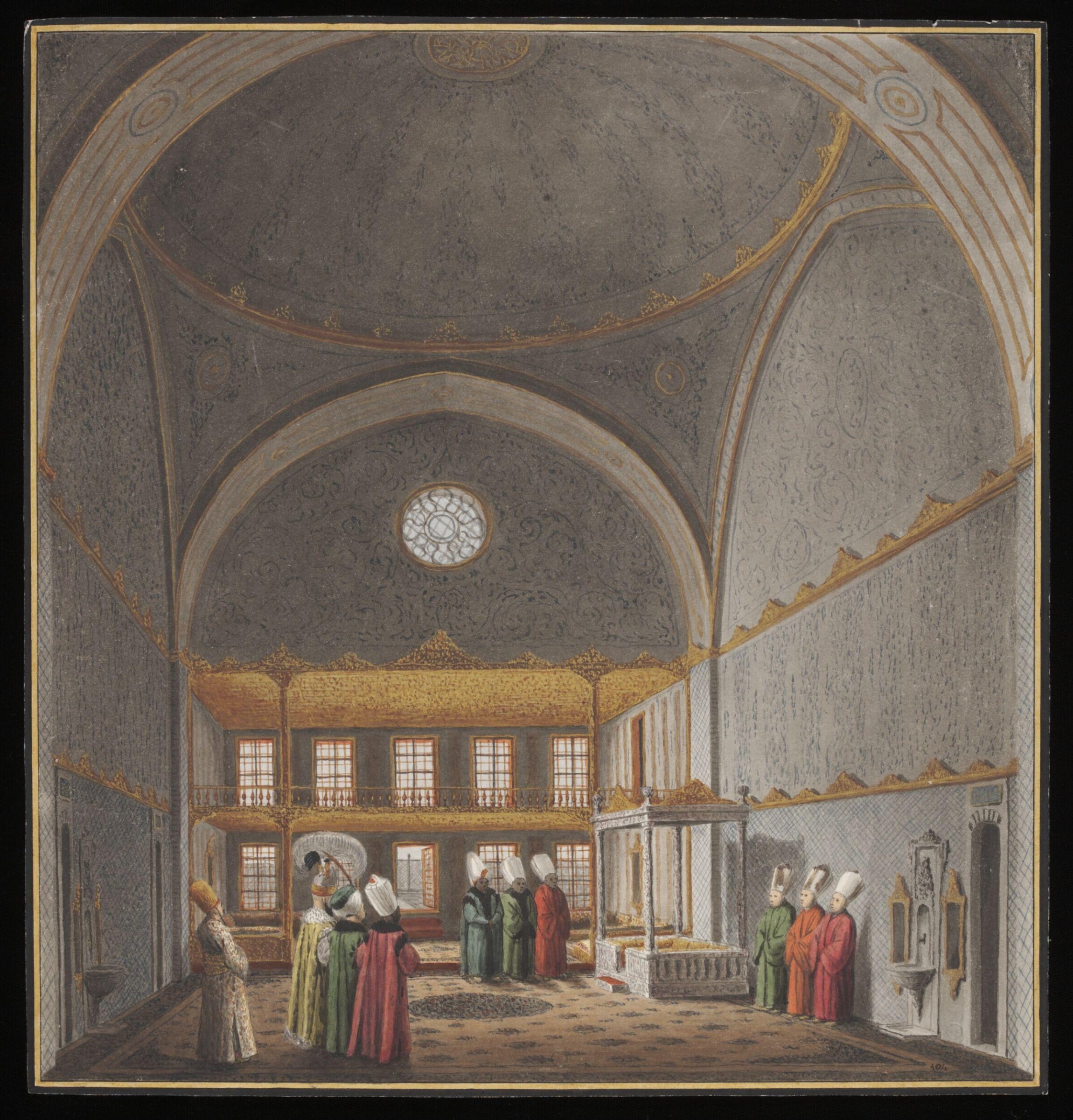 Mabeyin or Hall of Audience at Topkapi Saray, about 1809