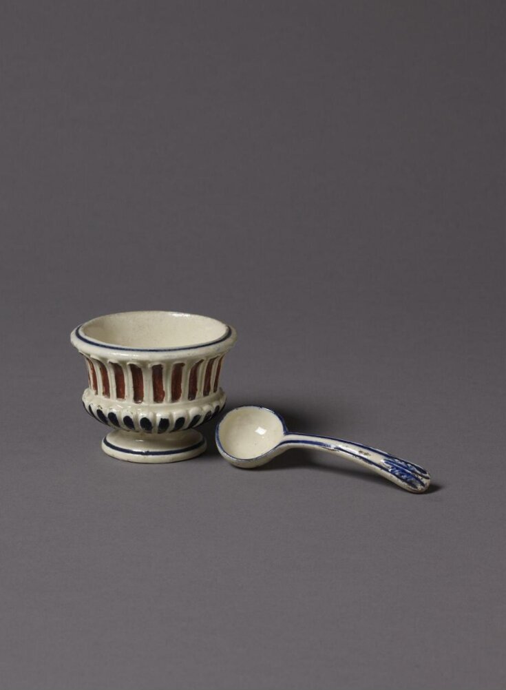 Mustard Pot and Spoon Unknown V&A Explore The Collections