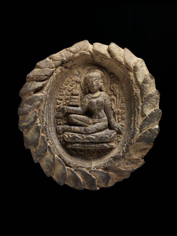 Votive seal depicting seated Tara top image