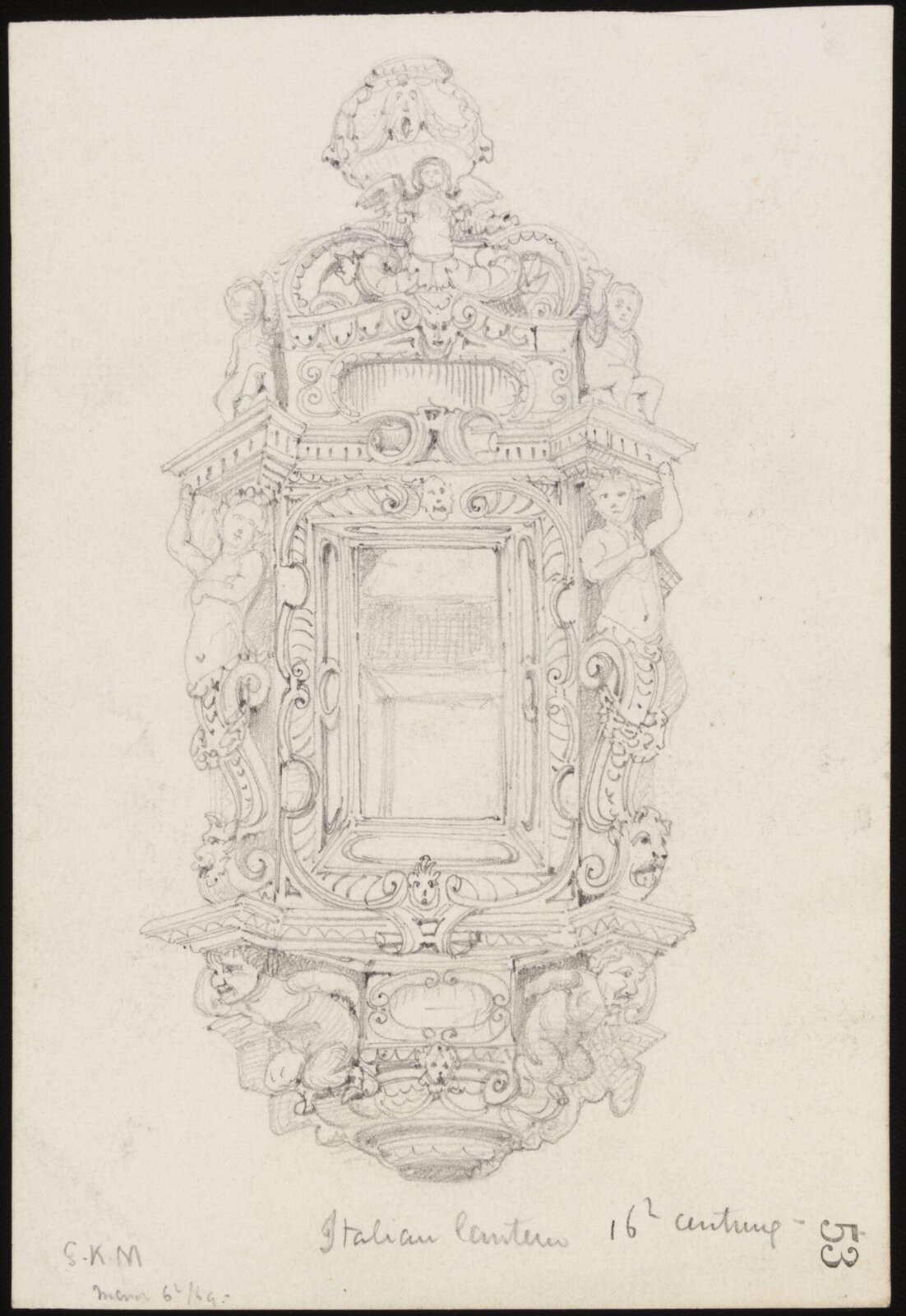 Drawing, Richard Phené Spiers, 6th March 1869