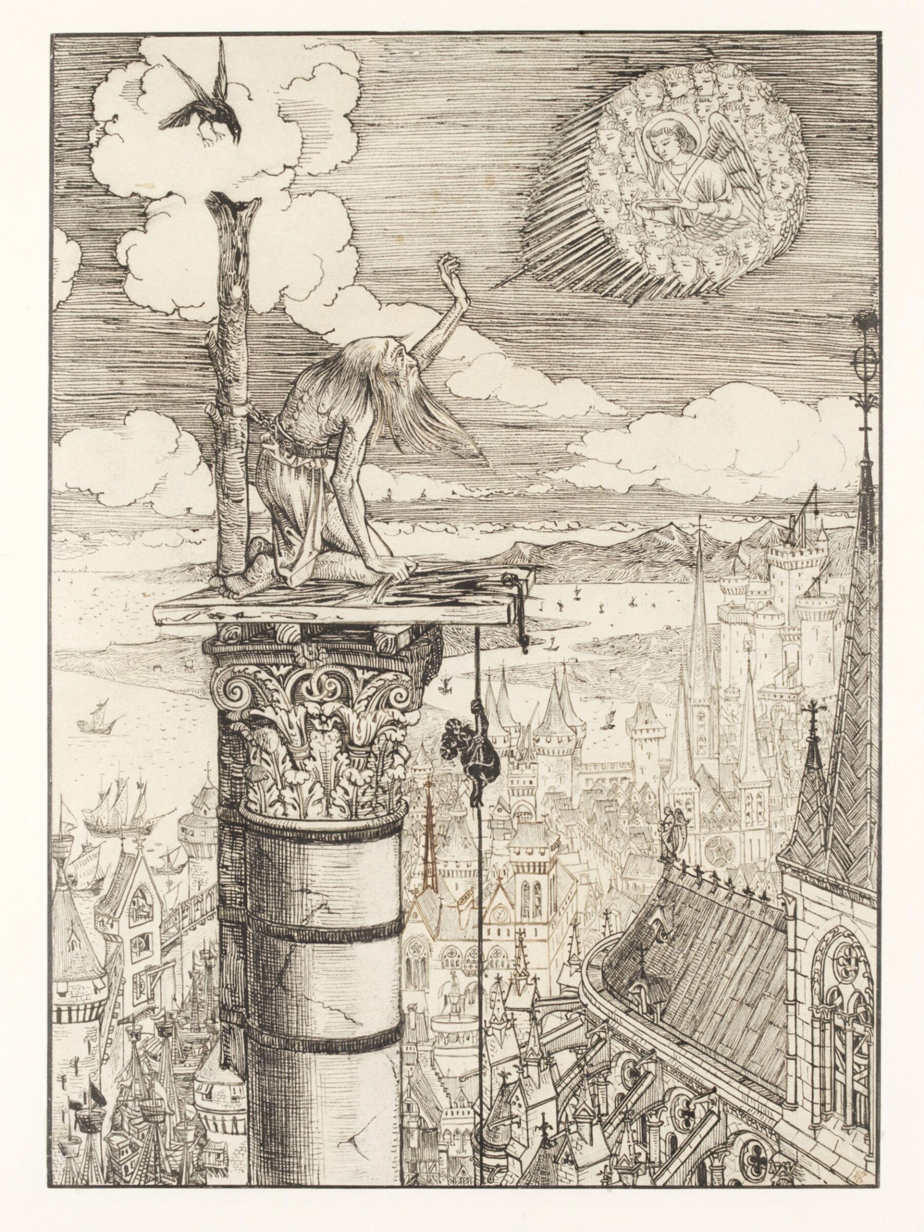 St. Simeon Stylites, William Burges, 1861