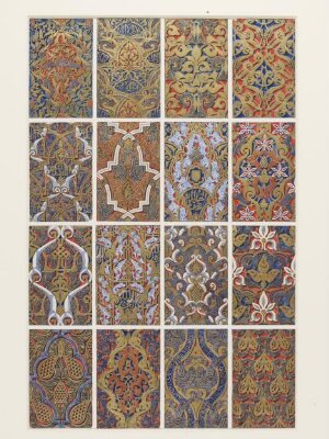 Original drawing for 'The Grammar of Ornament', Owen Jones, 1856