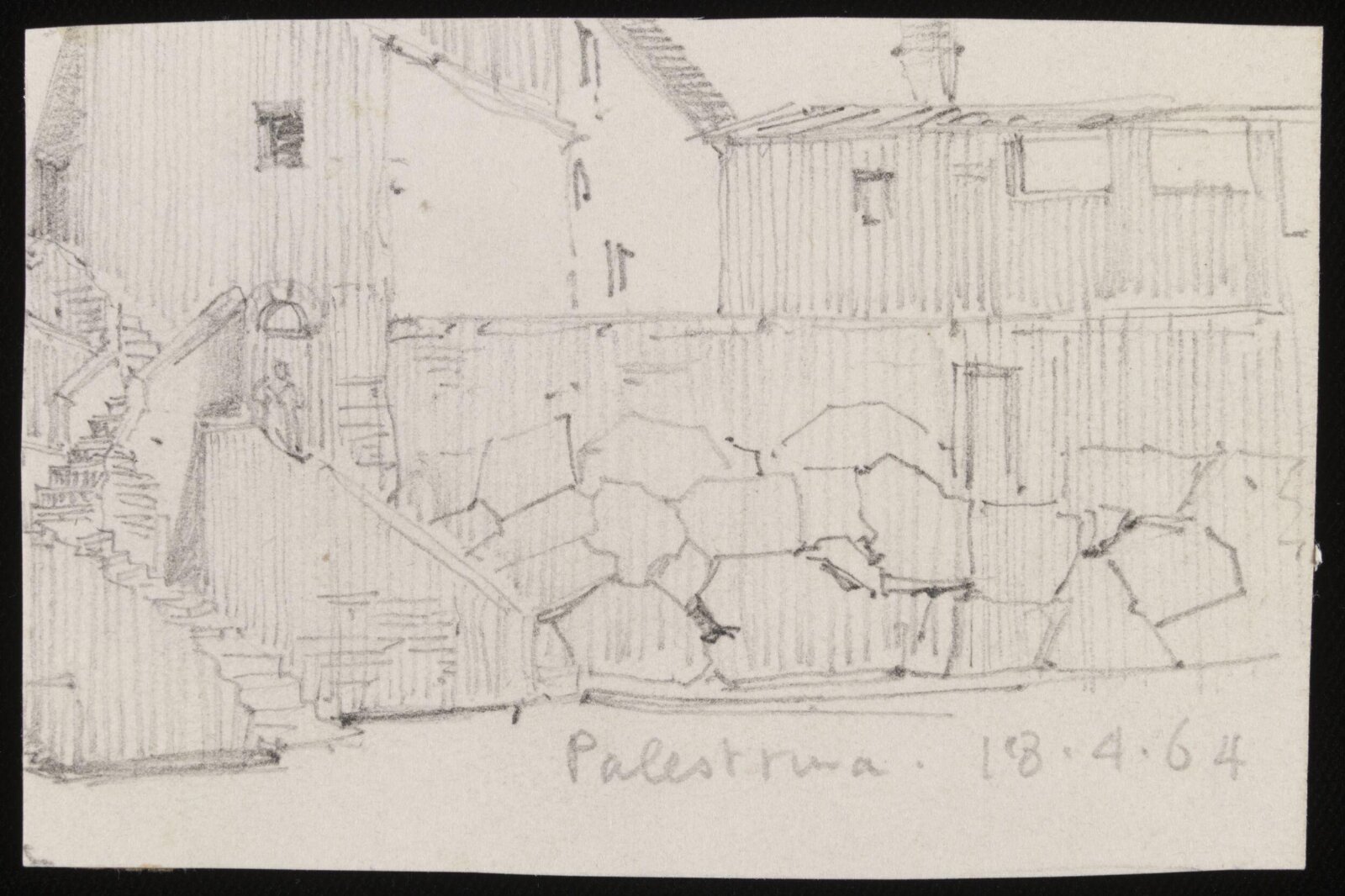 Drawing, Richard Phené Spiers, 18th April 1864