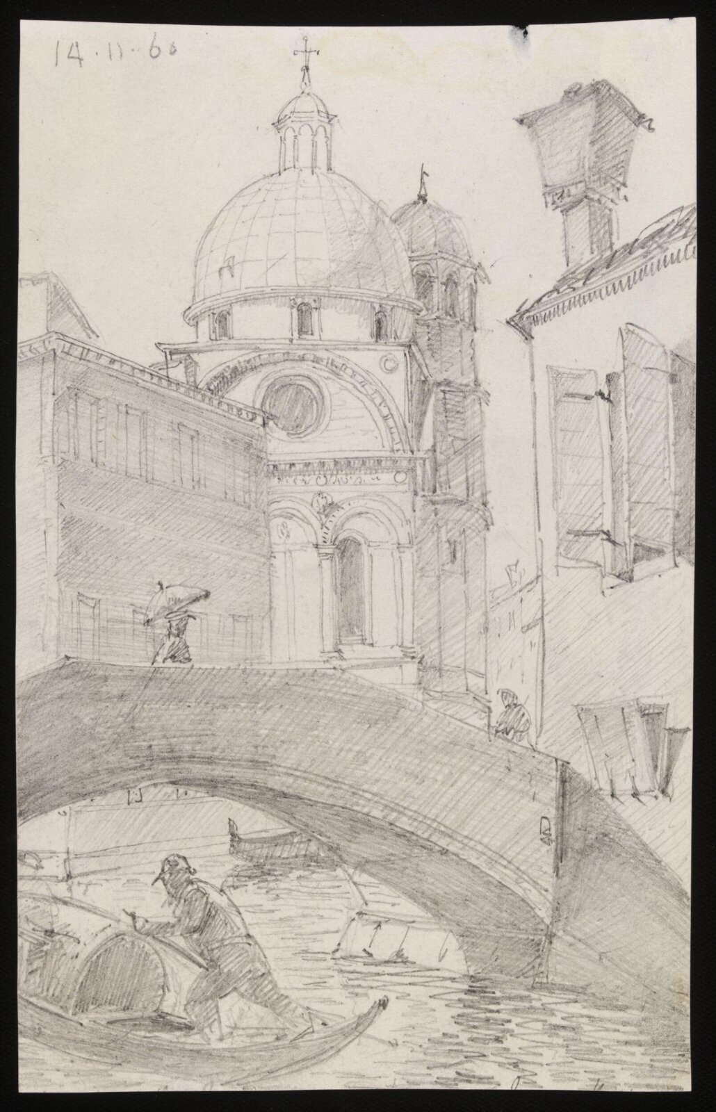 Drawing, Richard Phené Spiers, 14th November 1860