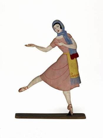 Wooden figure showing Vera Nemchinova