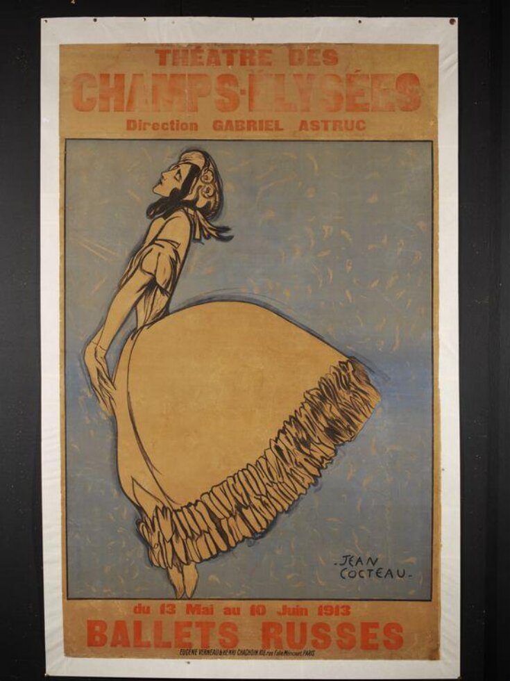 Poster advertising the Ballets Russes, Théâtre des Champs Élysées, Paris, 1913 top image
