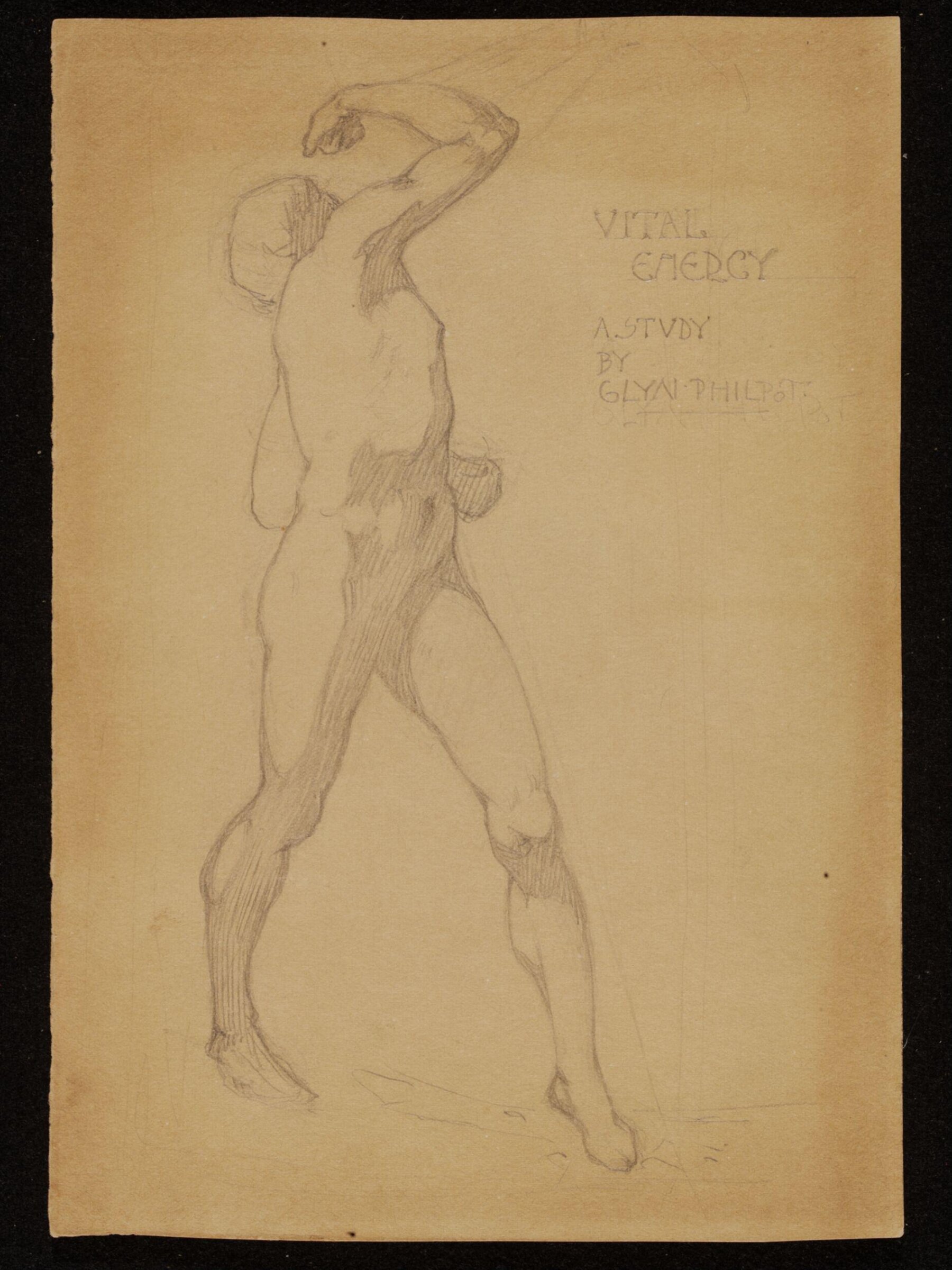 Vital Energy A Study, Glyn Warren Philpot, ca.1900-ca. 1937