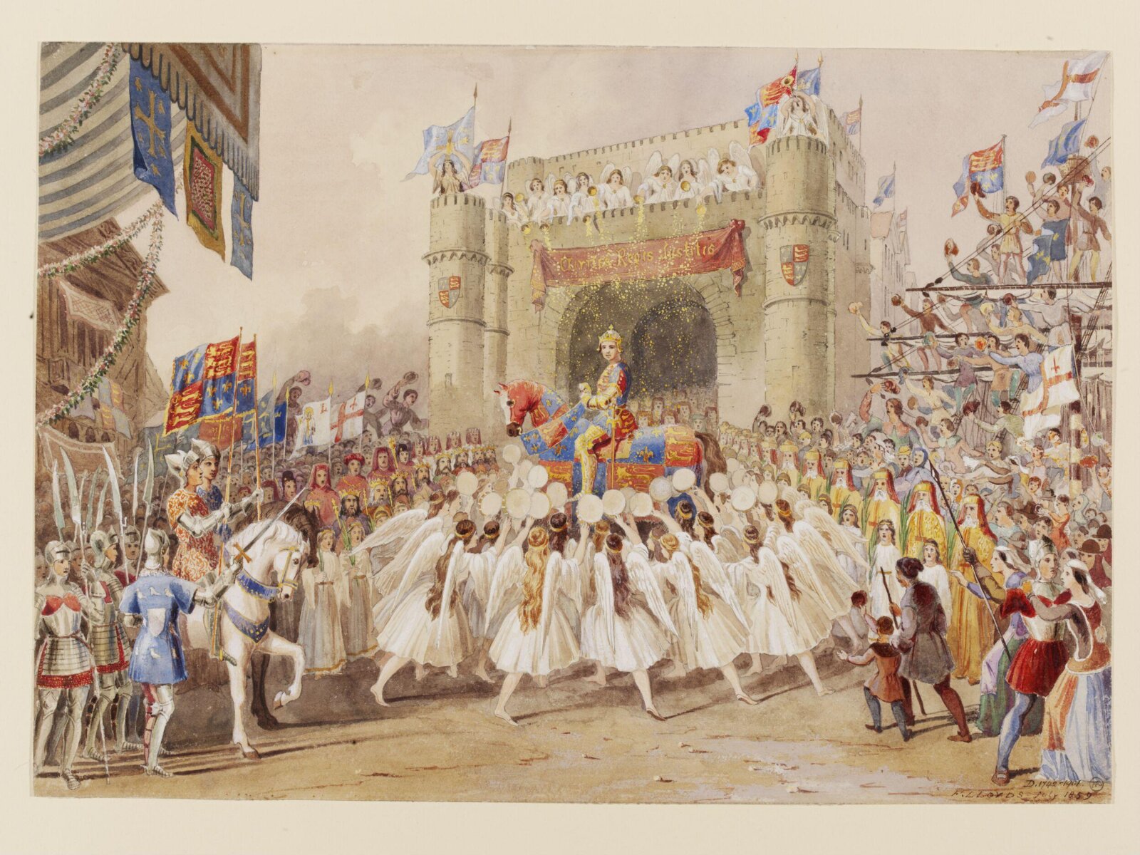 Drawing, F Lloyds, 1859