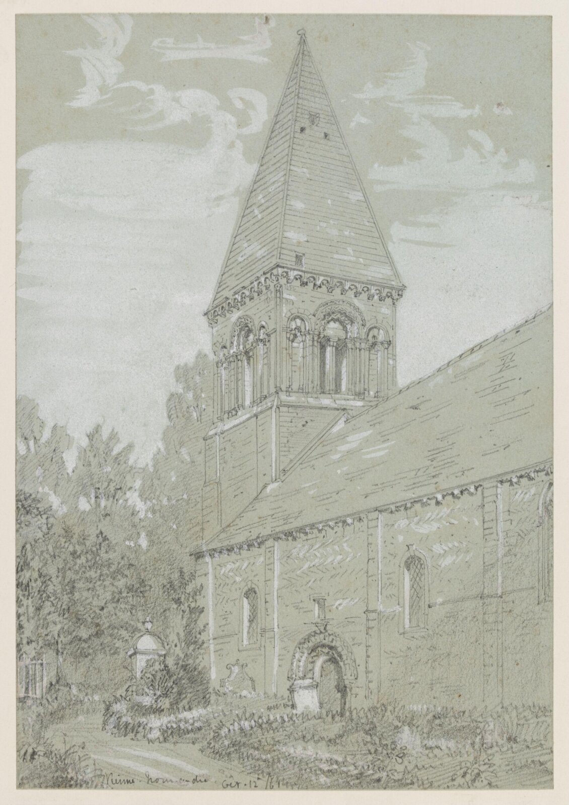 Drawing, Richard Phené Spiers, Oct 12th 1861