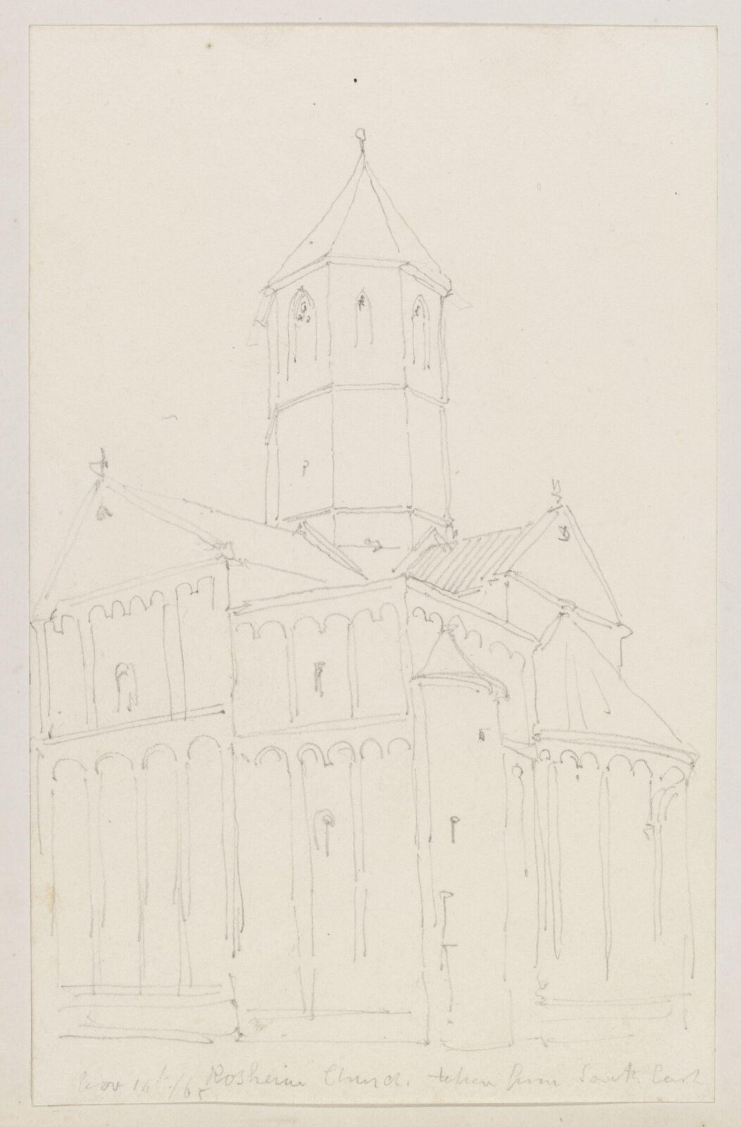 Drawing, Richard Phené Spiers, Nov 14th 1865