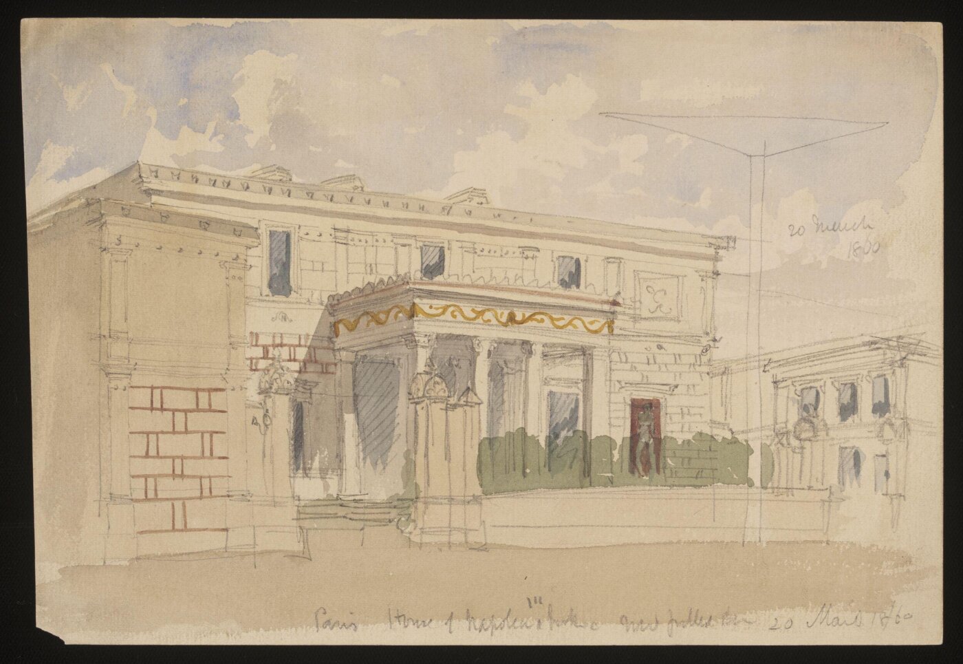 Spiers, Richard Phené, Sketches and tracing of architectural detail