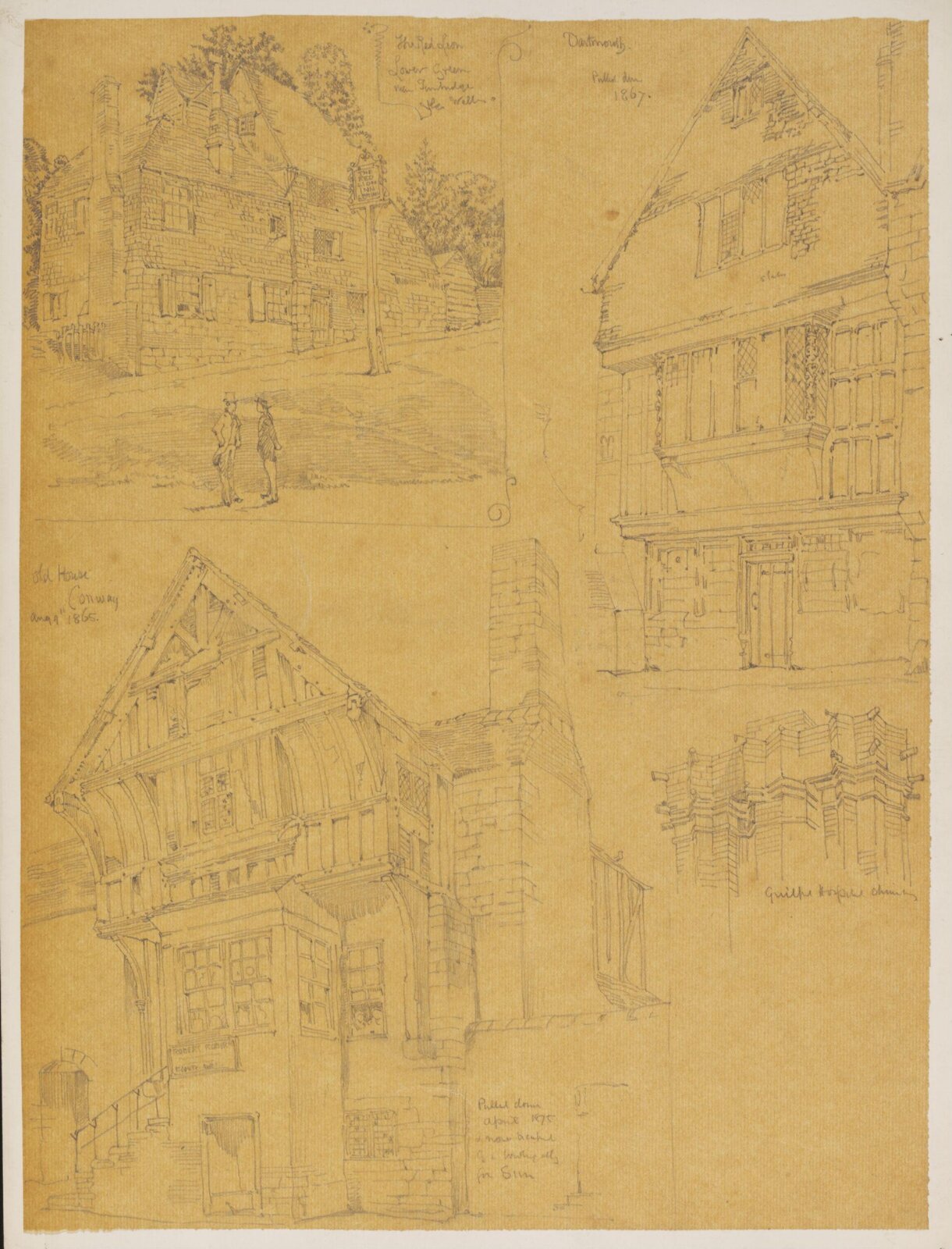 Drawing, Richard Phené Spiers, 1865-75