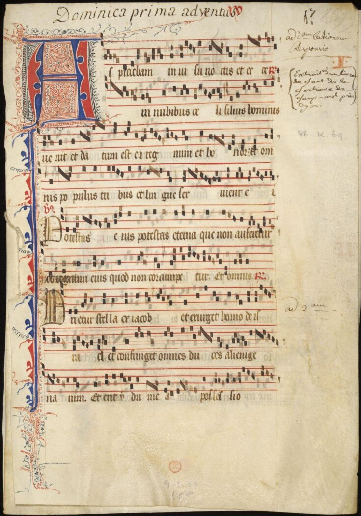 Leaves from an Antiphoner made for a Carthusian house top image
