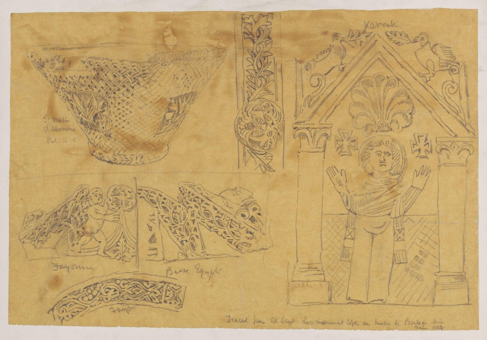 Drawing, Richard Phené Spiers, 1884