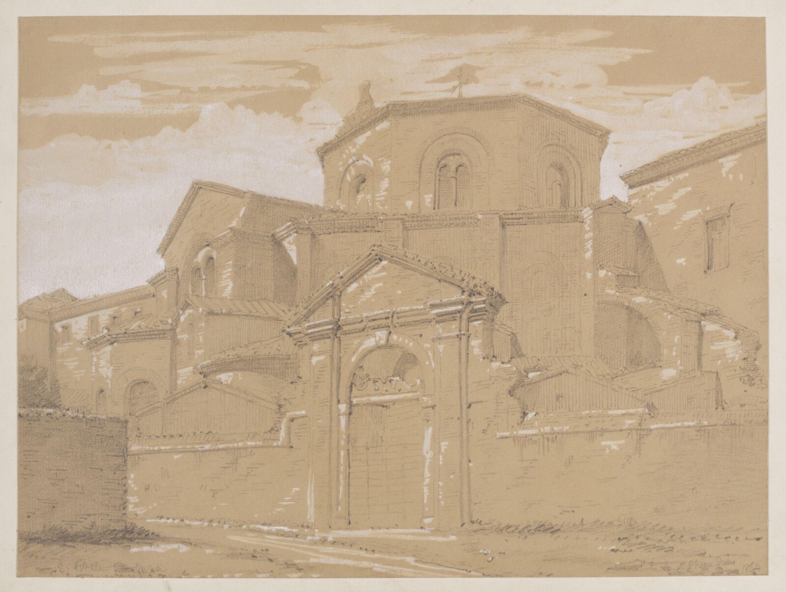 Drawing, Richard Phené Spiers, 1864