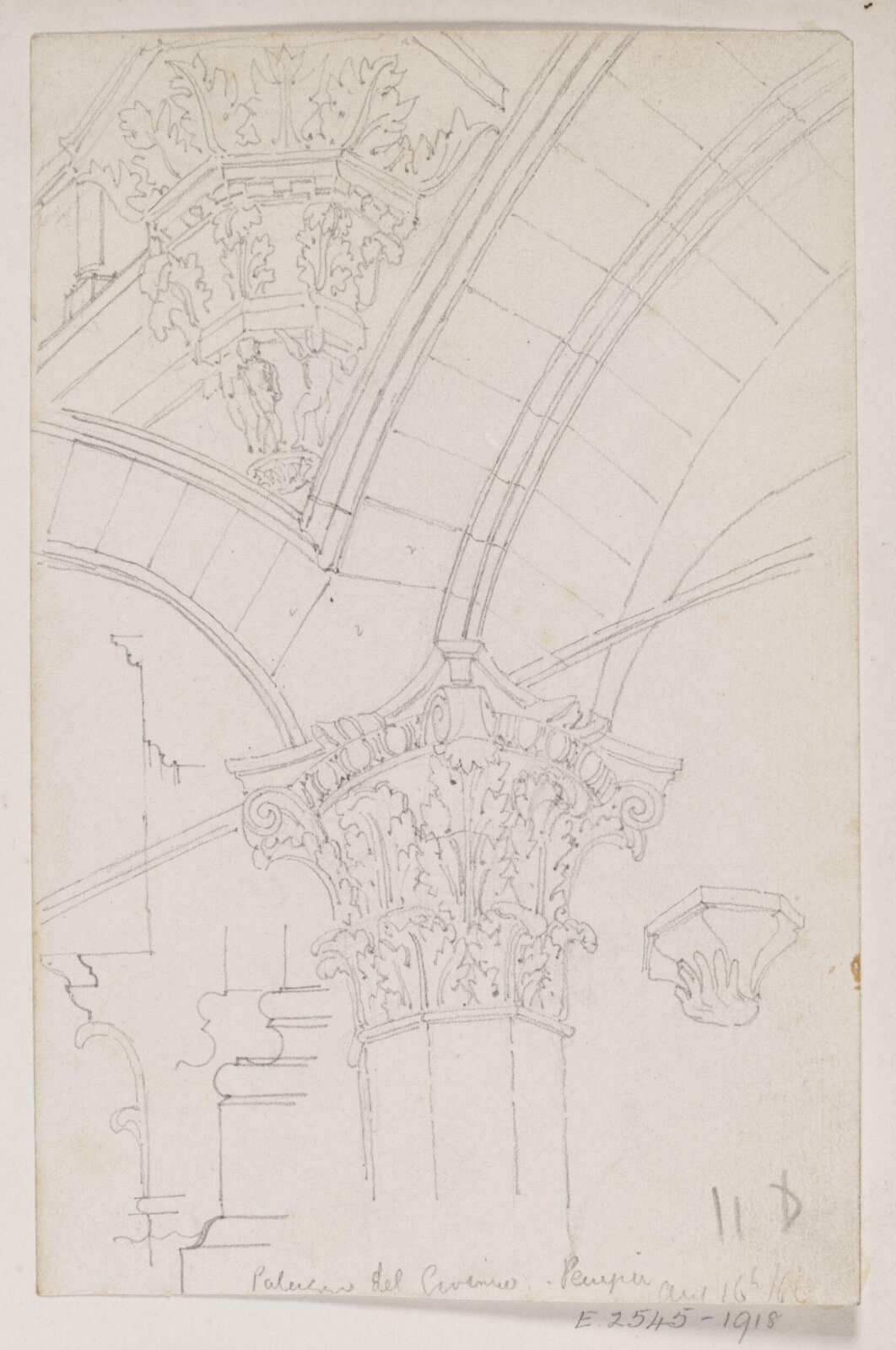 Drawing, Richard Phené Spiers, 16th August 1864