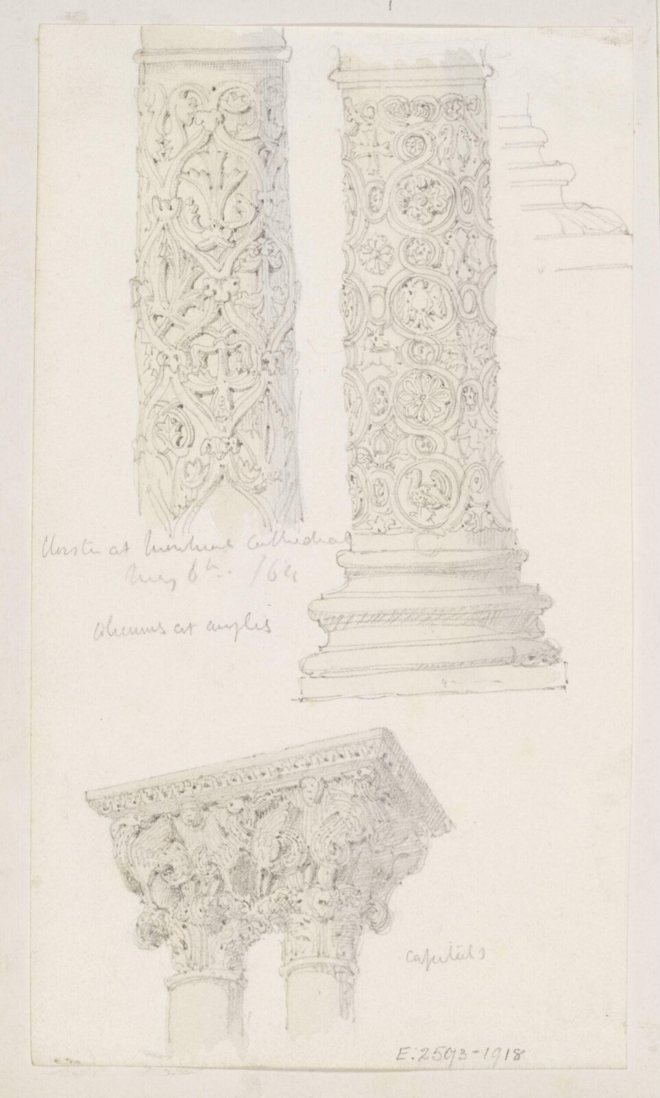 Drawing, Richard Phené Spiers, 6th May 1864