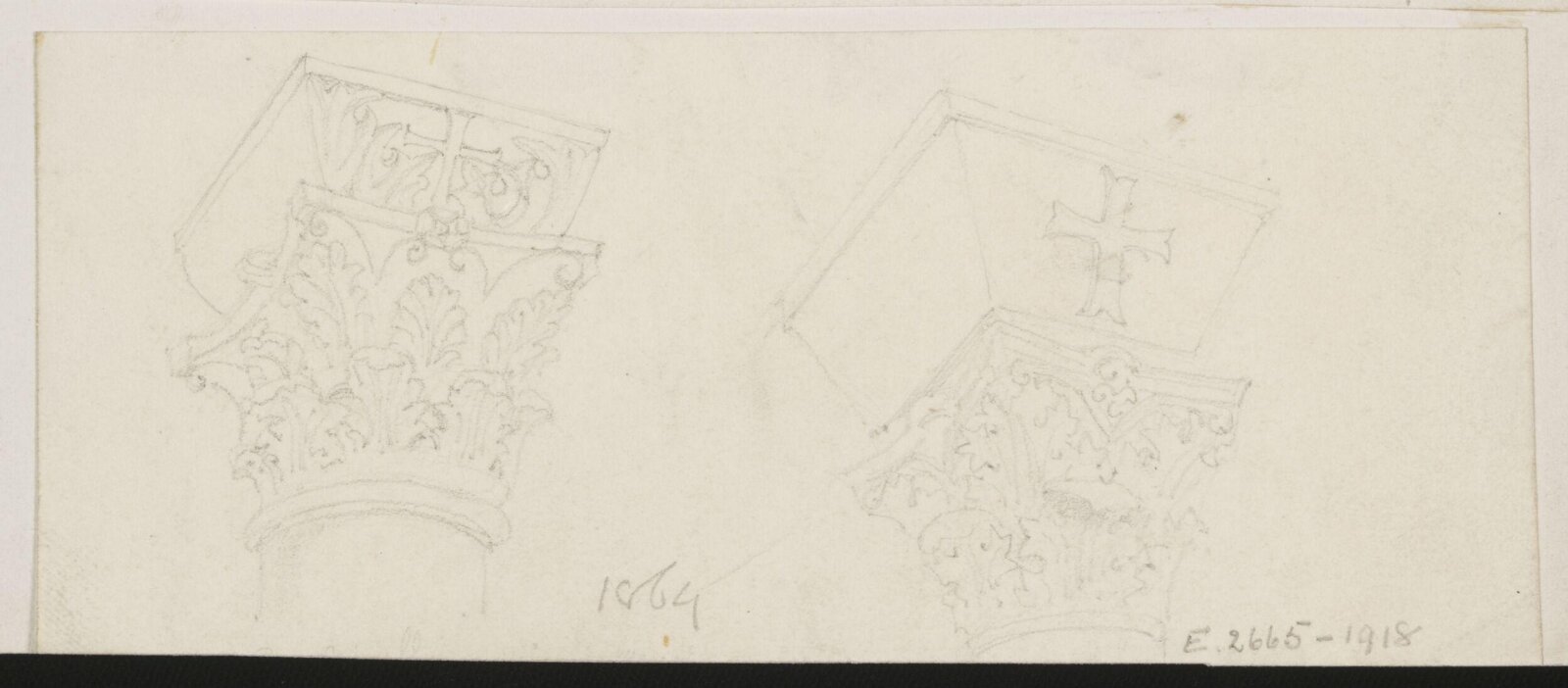 Drawing, Richard Phené Spiers, 1864