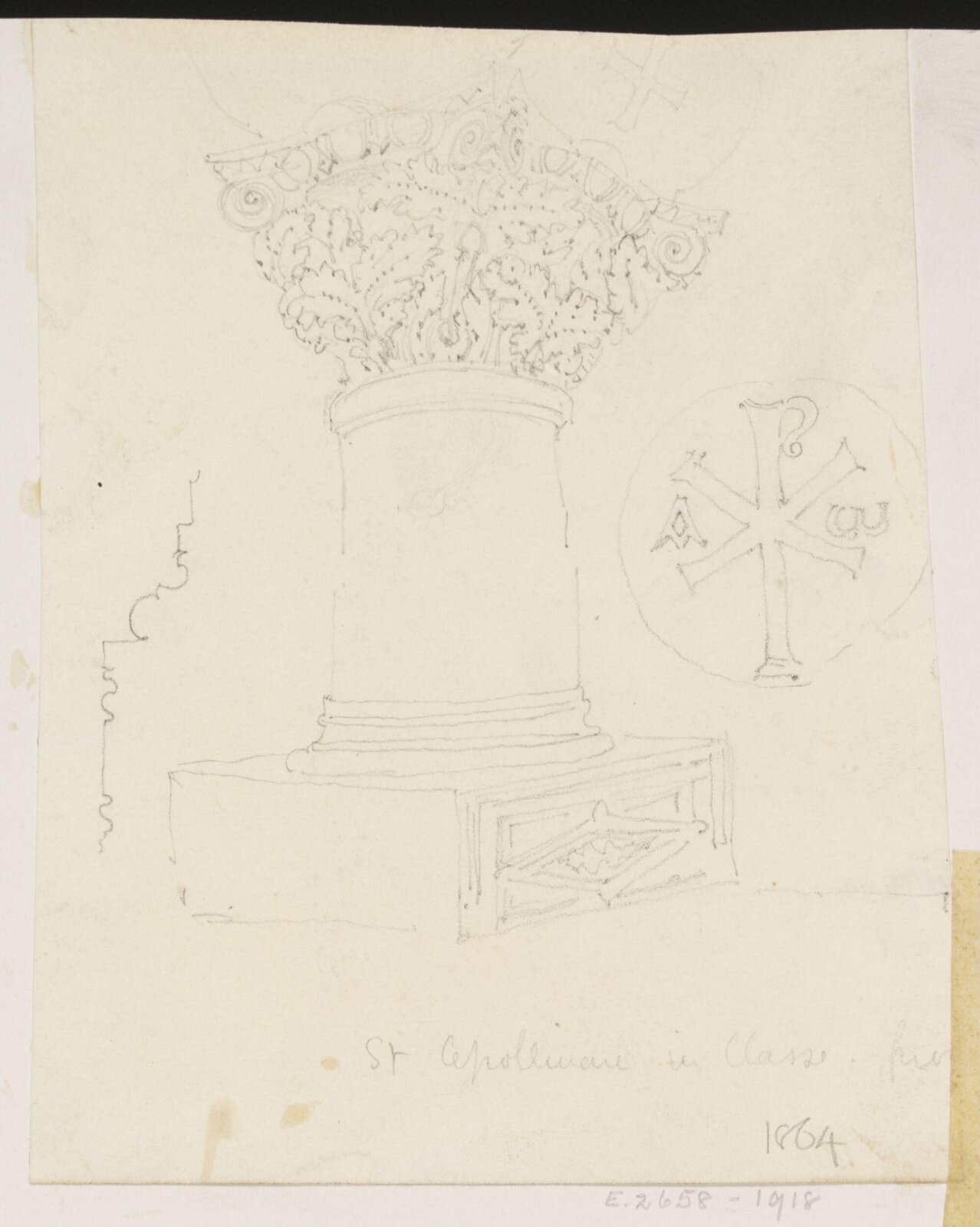 Drawing, Richard Phené Spiers, 1864