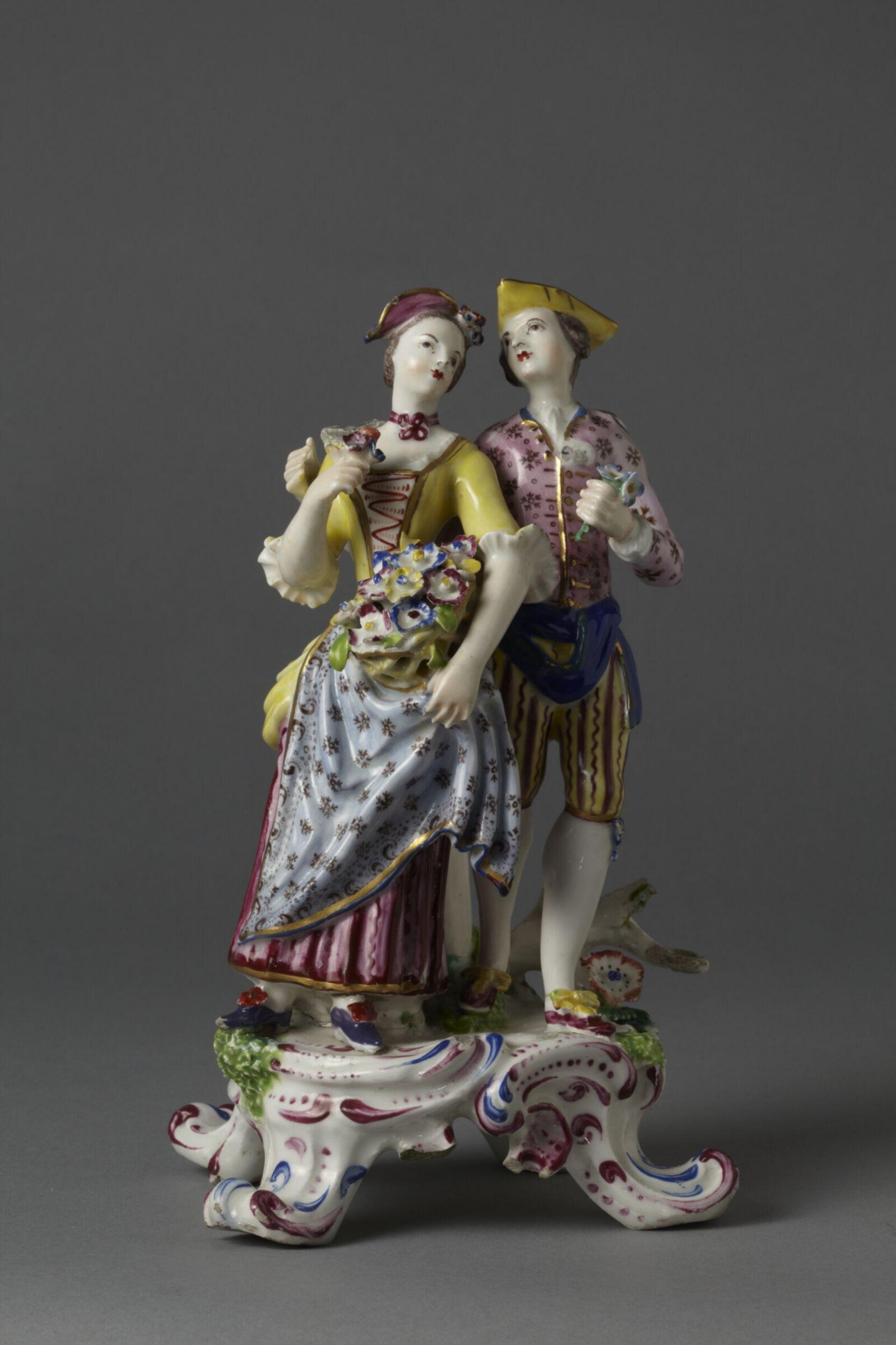 Figure group, Bow Porcelain Factory, ca. 1760