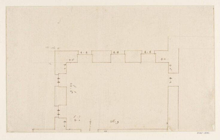 Part of a ground plan for Blenheim Palace top image