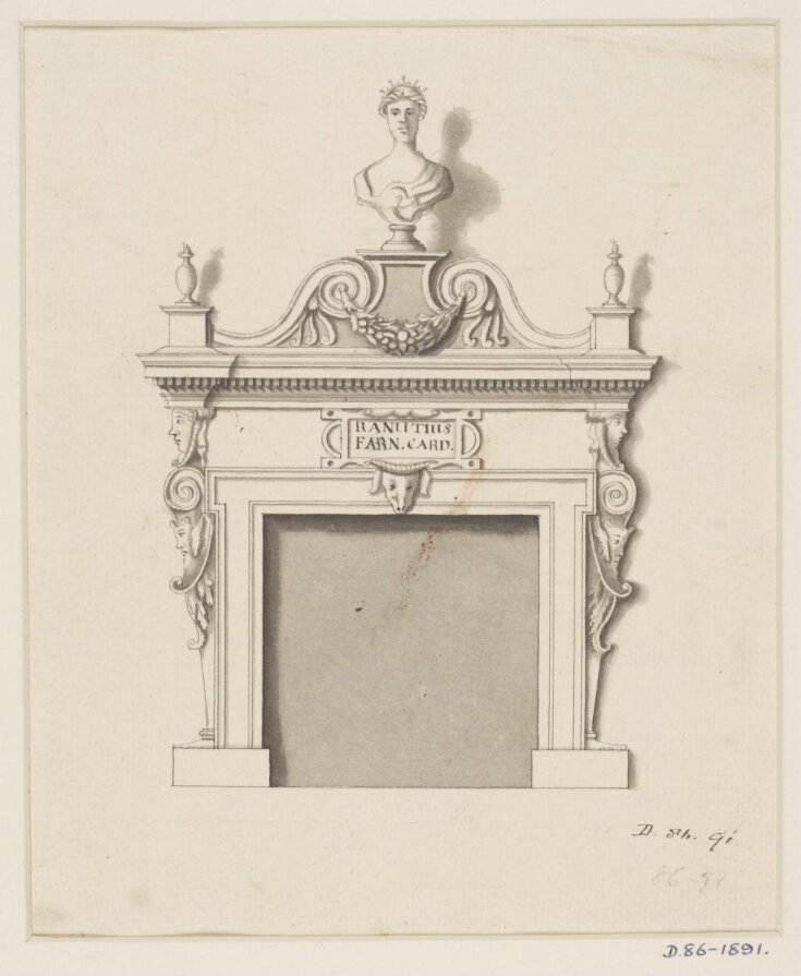 Design for a chimney-piece top image