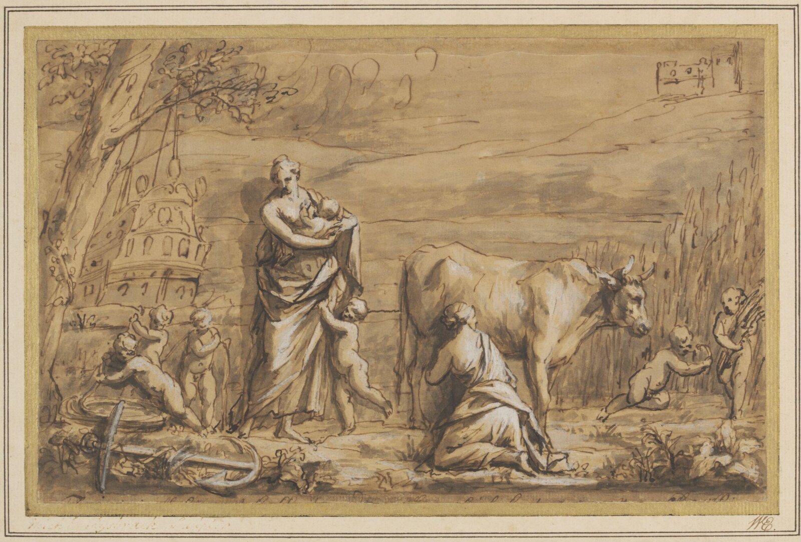 Drawing, 1745