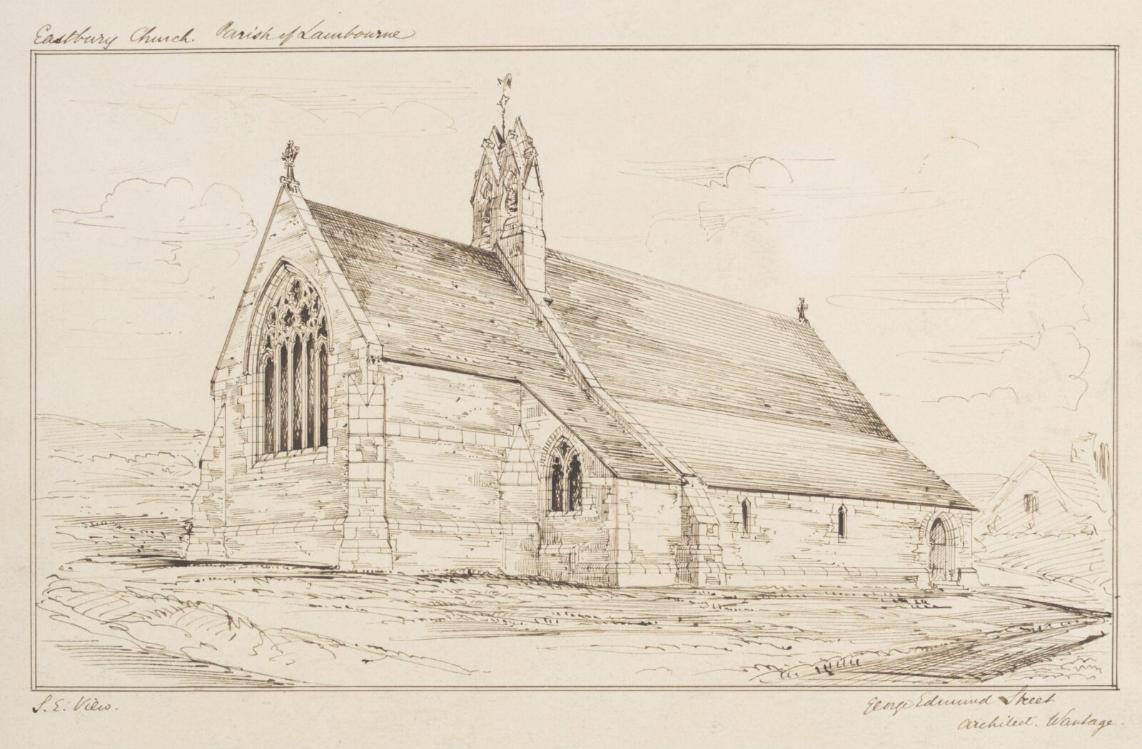 Drawing, George Edmund Street, 1851