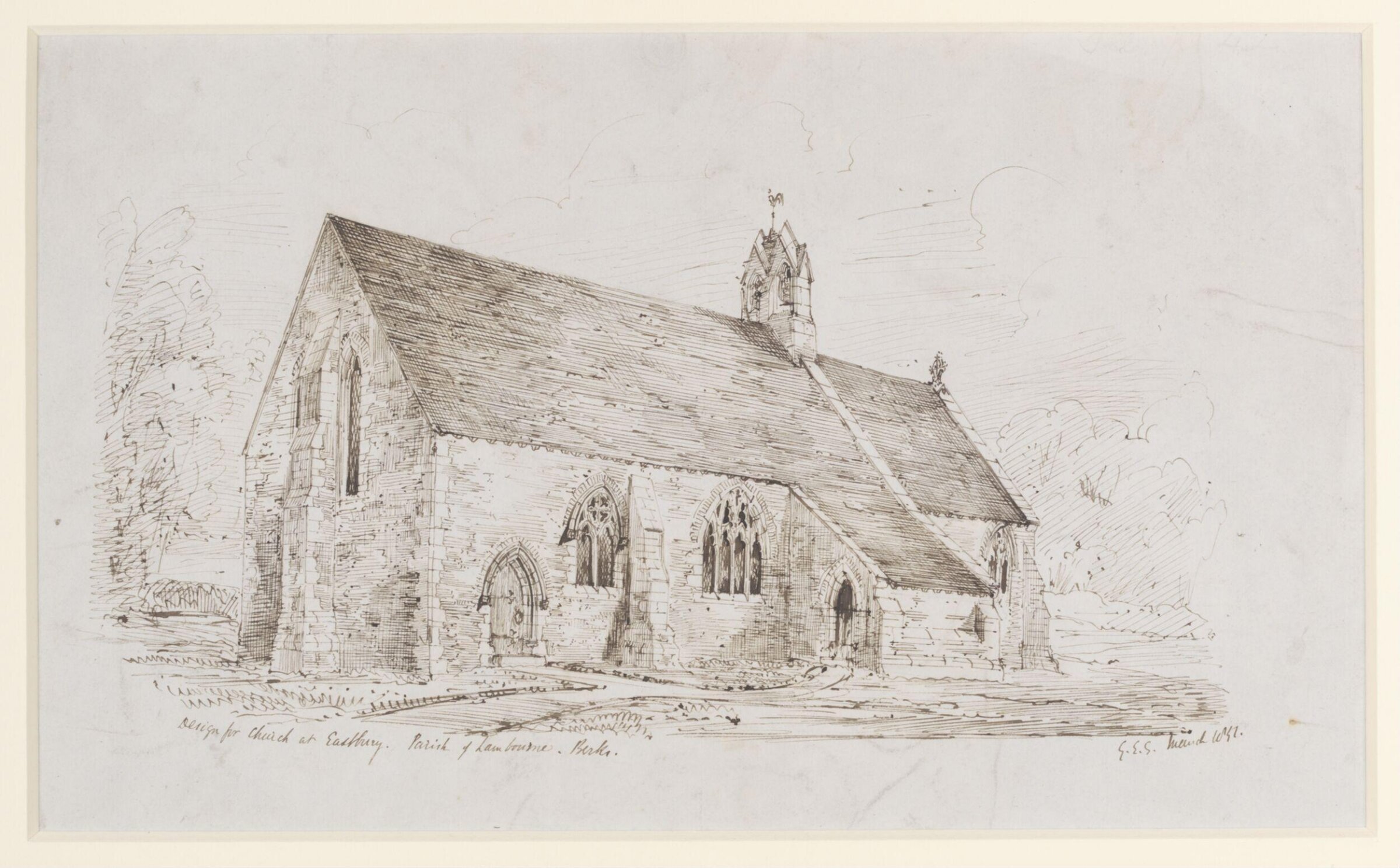 Drawing, George Edmund Street, 1851