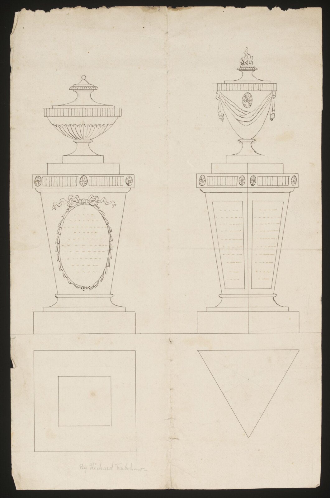 Drawing, r trubshaw, early 18th century