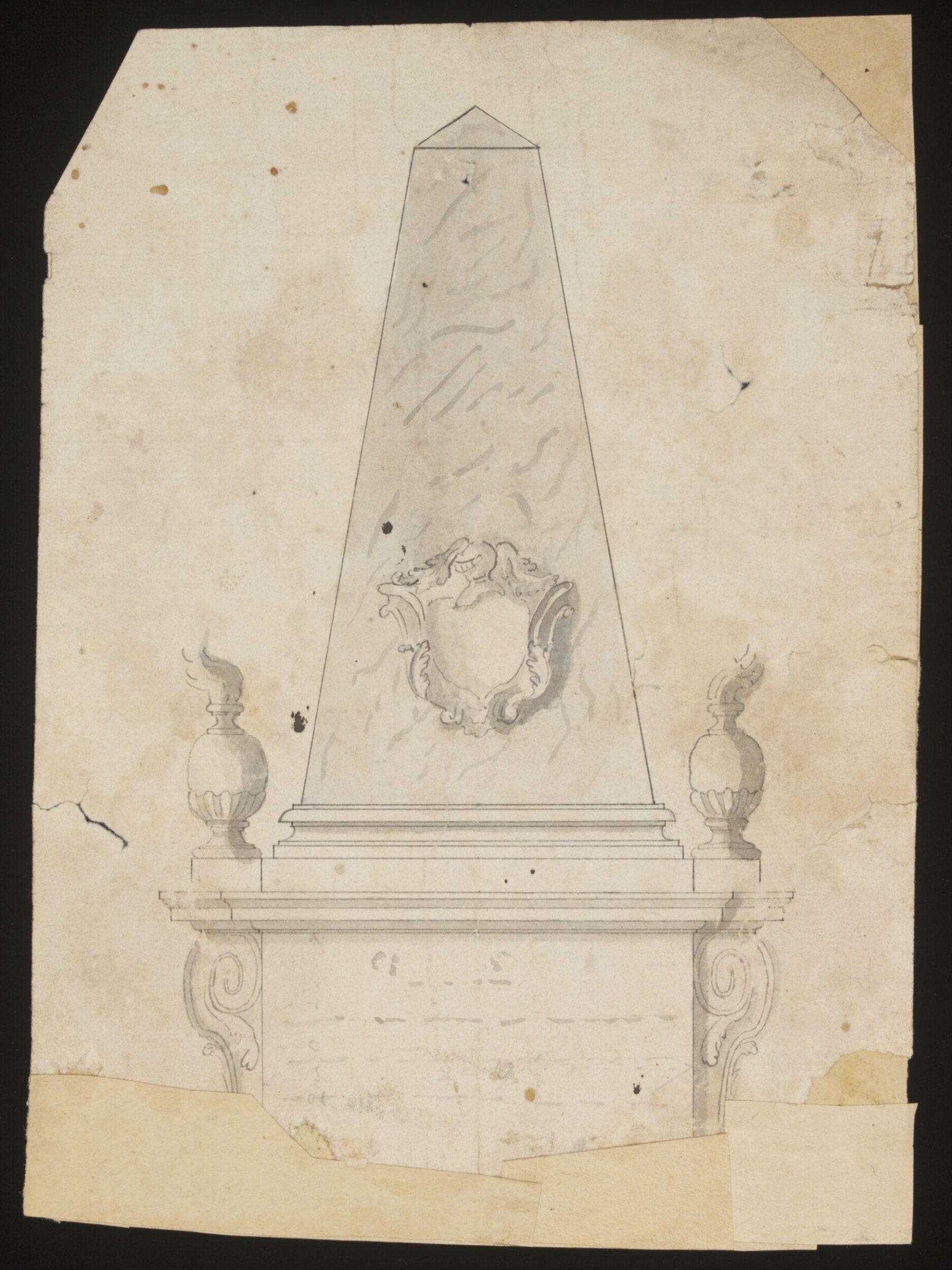 Drawing, Richard Trubshaw, ca. 1726-1730