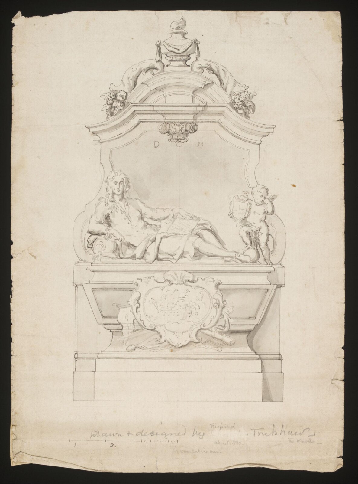 Drawing, Richard Trubshaw, ca. 1730