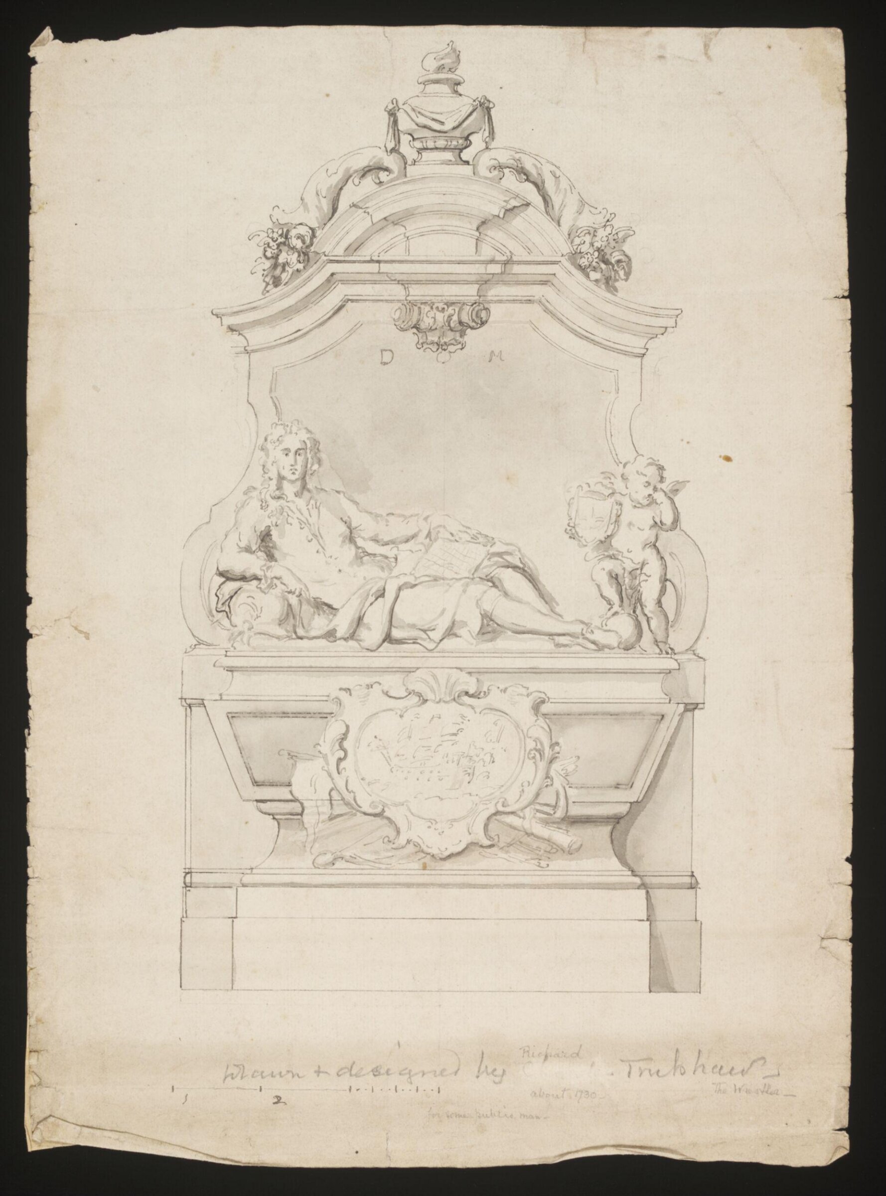 Drawing, Richard Trubshaw, ca. 1730