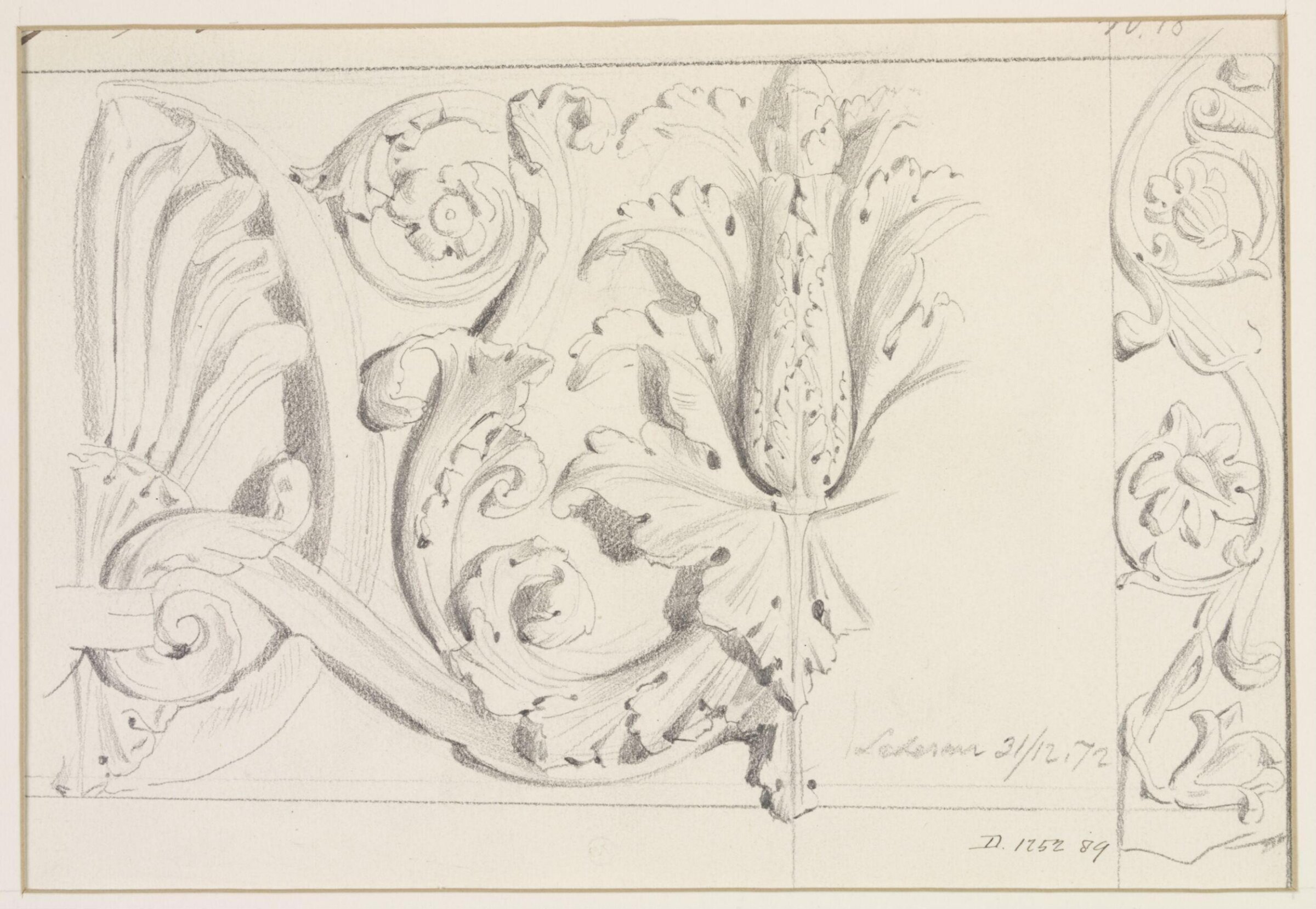 Drawing, A Burger, 1872