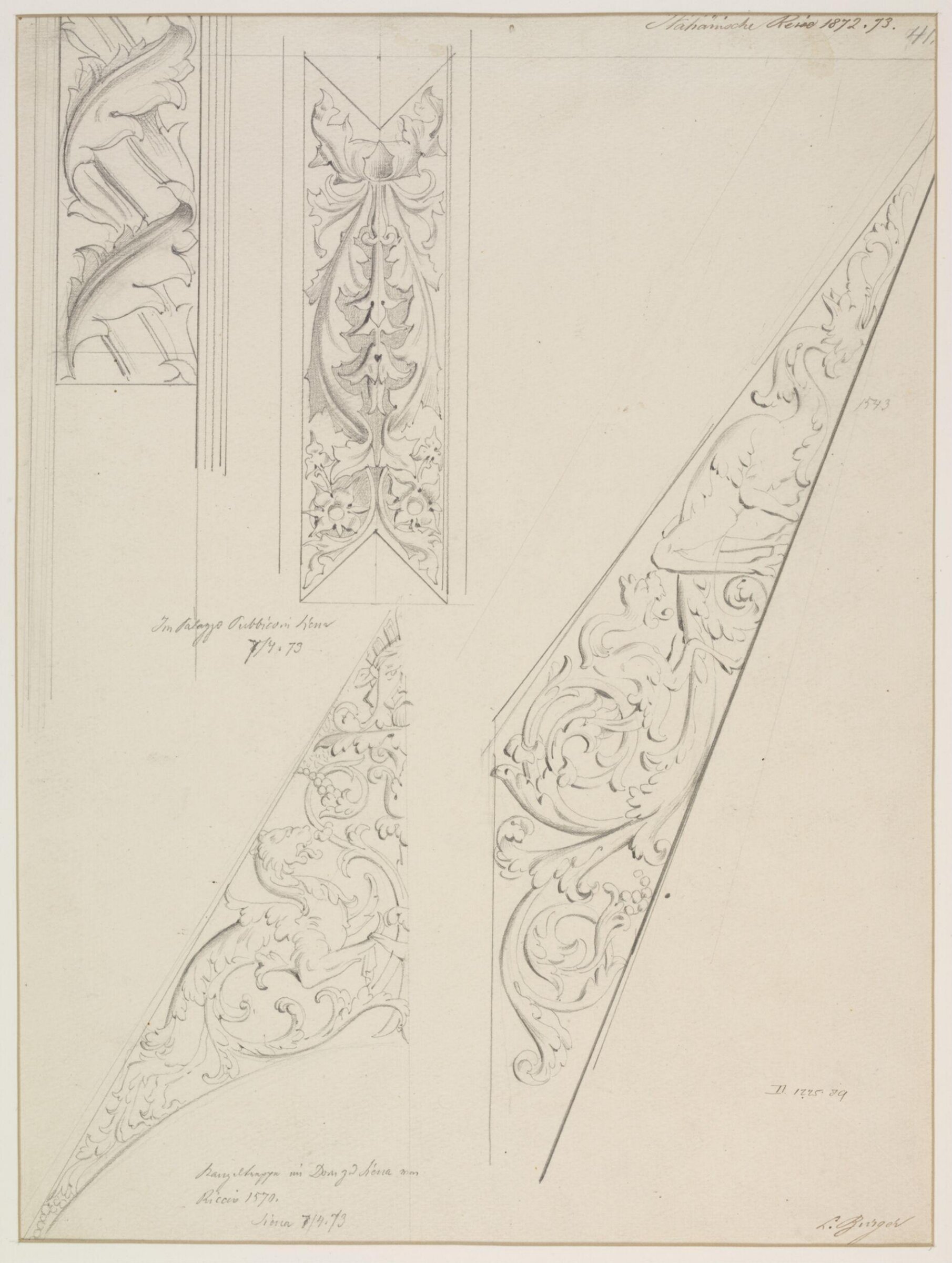 Drawing, A Burger, 1873