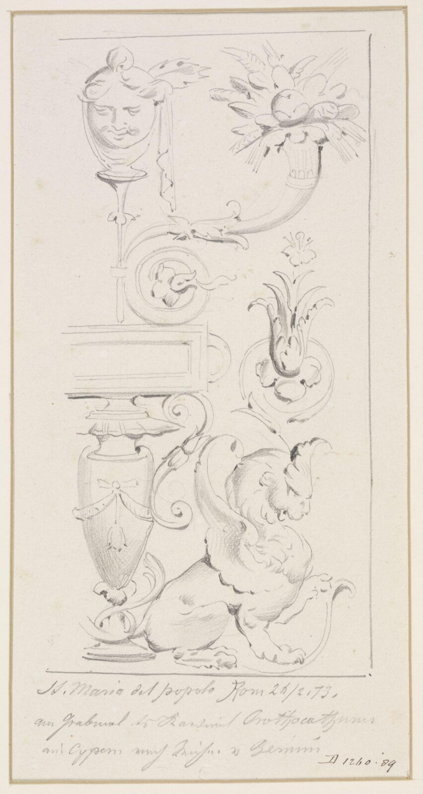 Drawing, A Burger, 1873