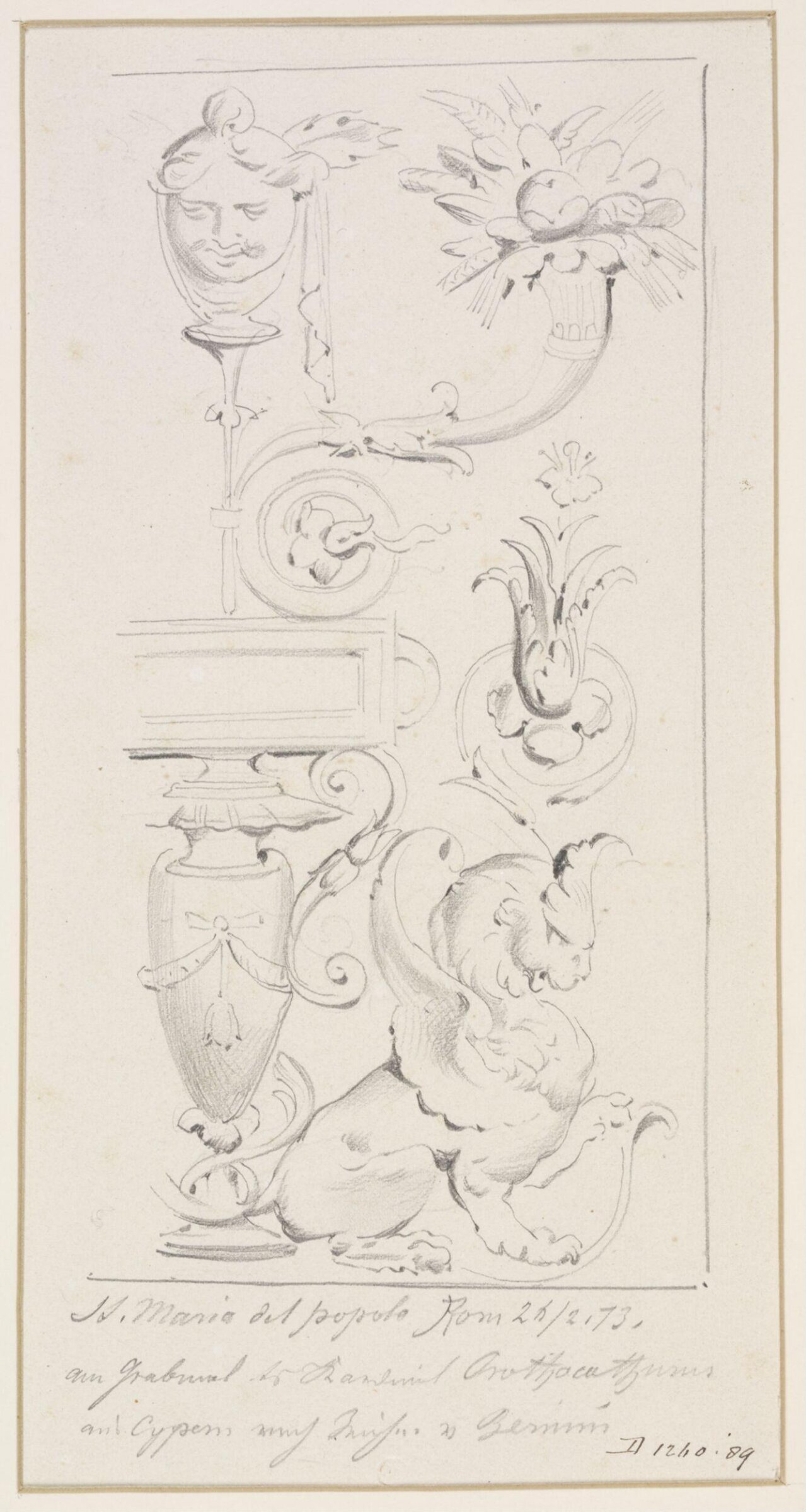Drawing, A Burger, 1873