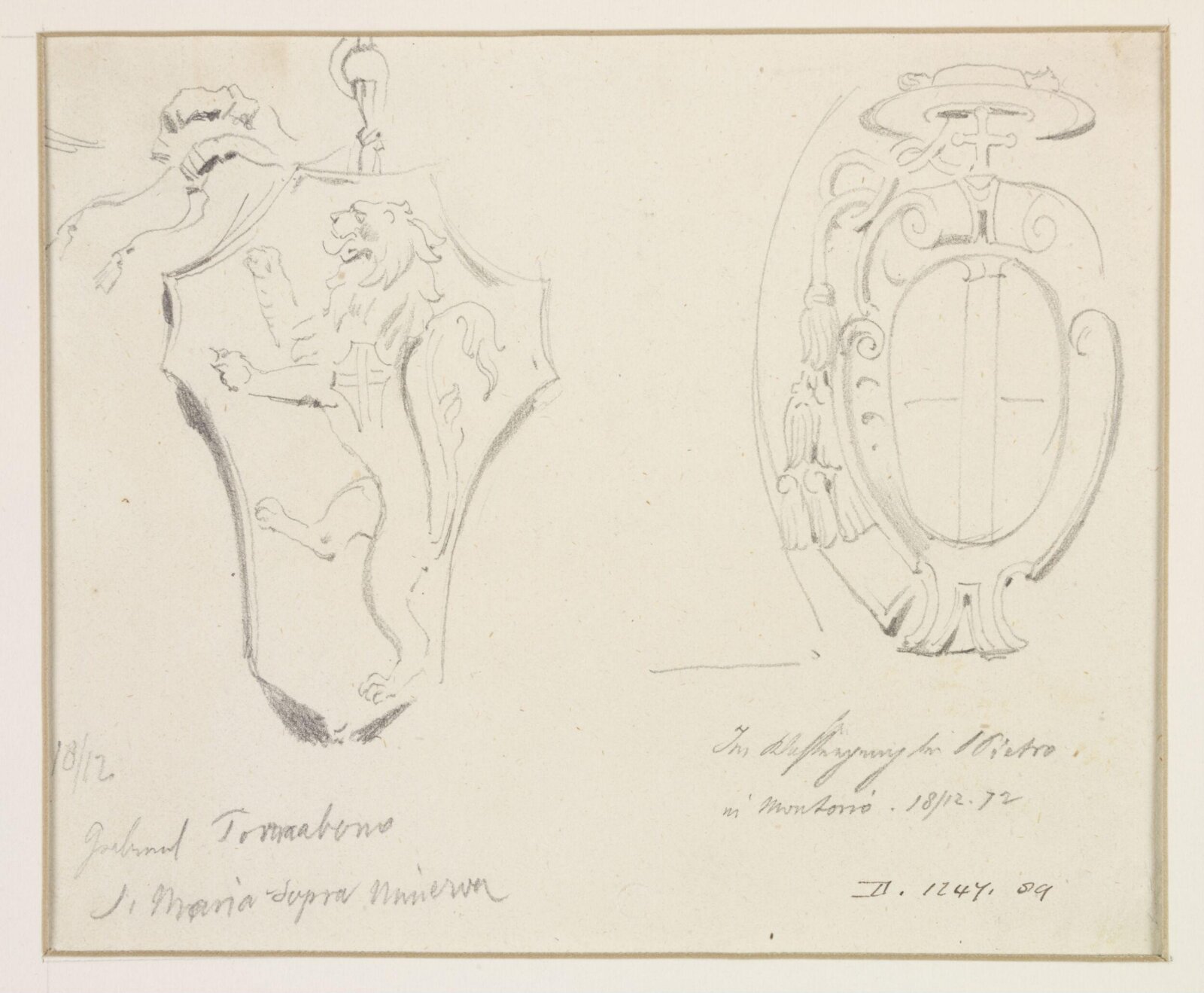 Drawing, A Burger, 1872
